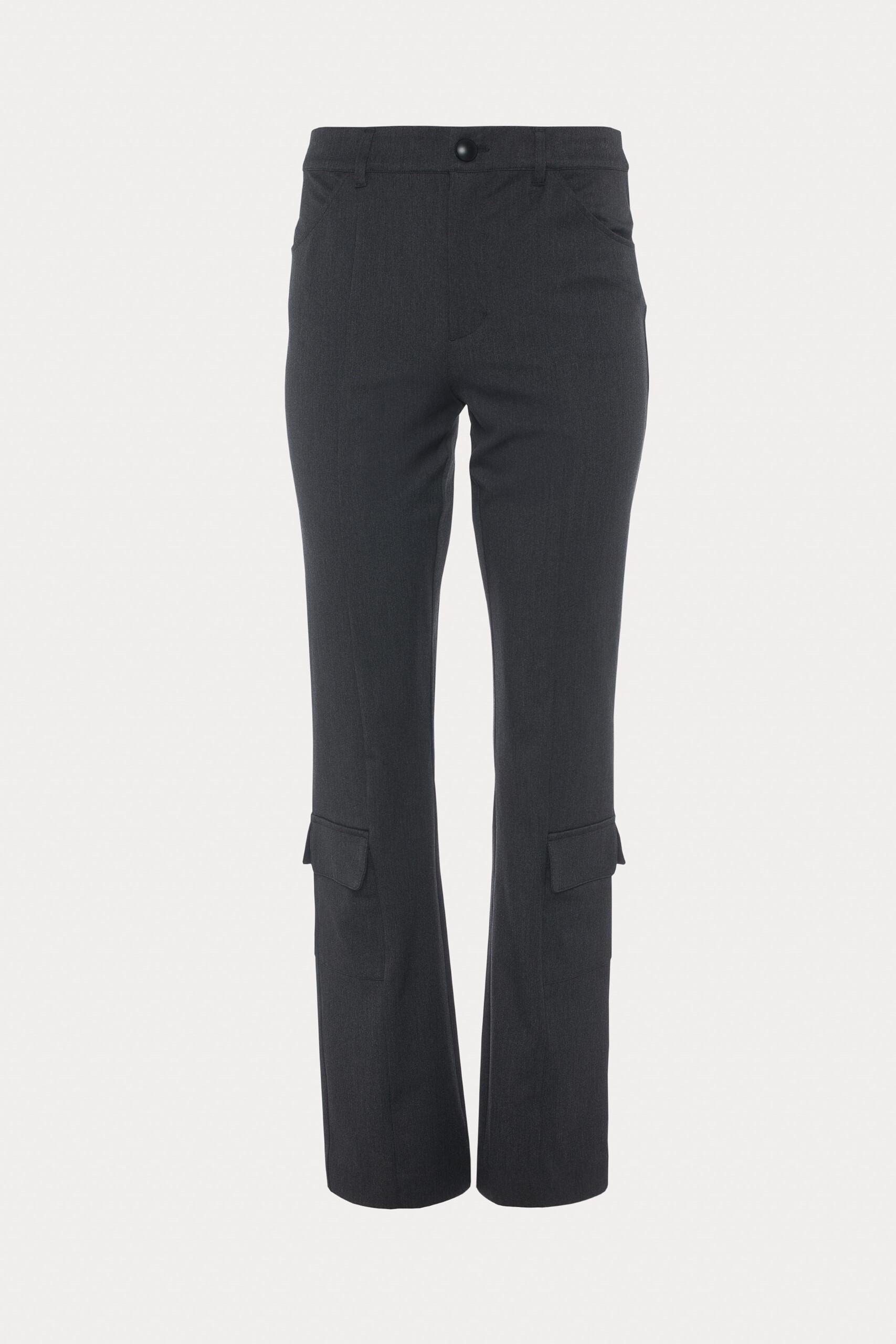 Wisp | Pantalon noir à jambe évasée