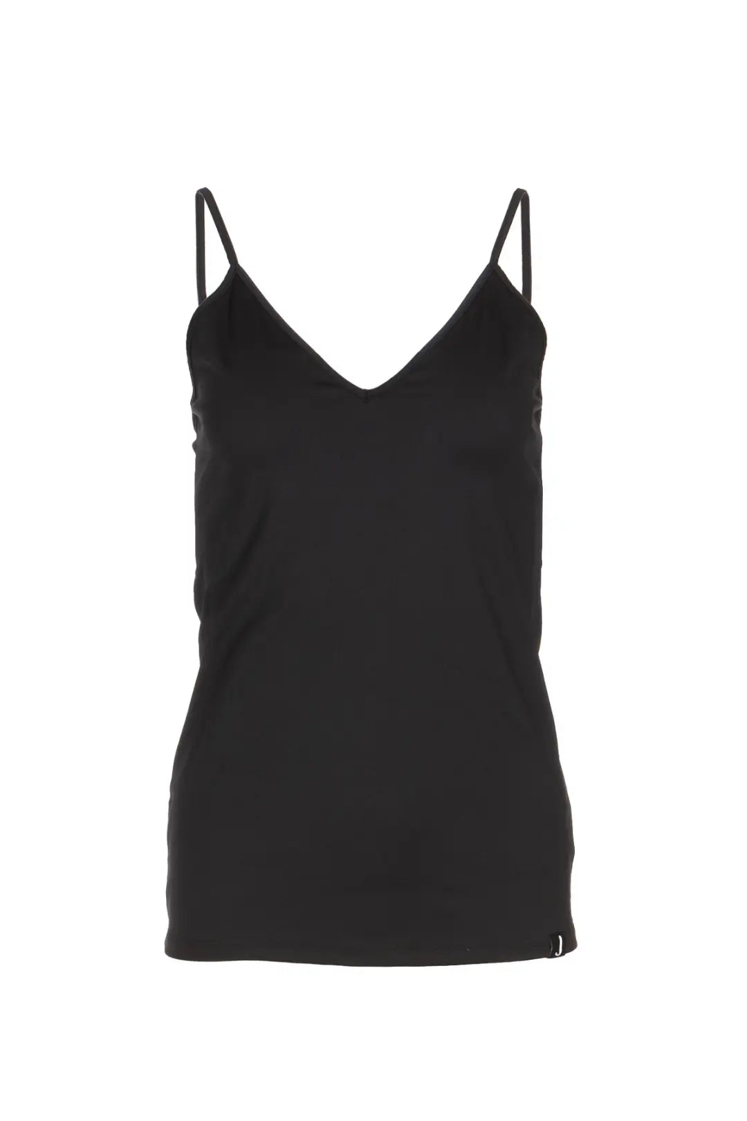 Camisole noire à bretelles fines | Sandra JOELLE Collection