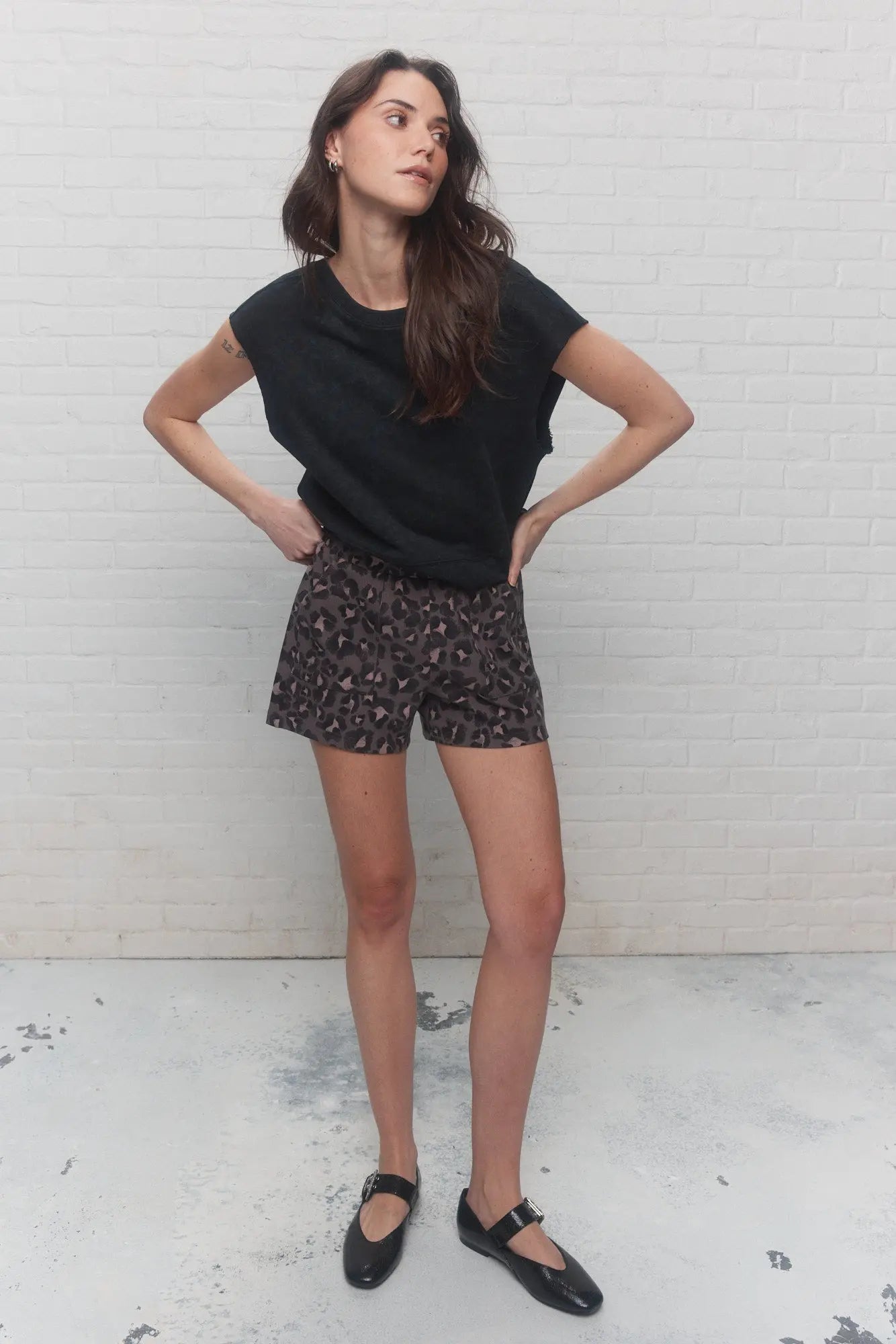 Short de détente à motifs léopard | Klash JOELLE Collection