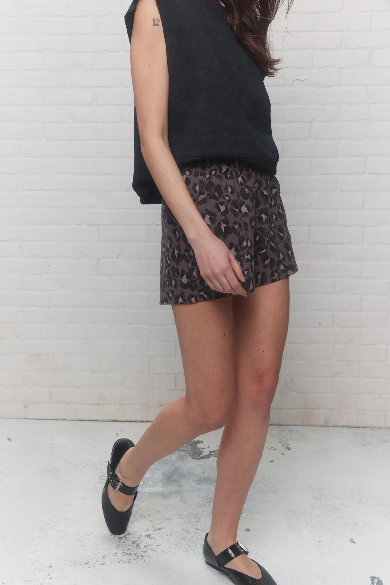 Short de détente à motifs léopard | Klash JOELLE Collection