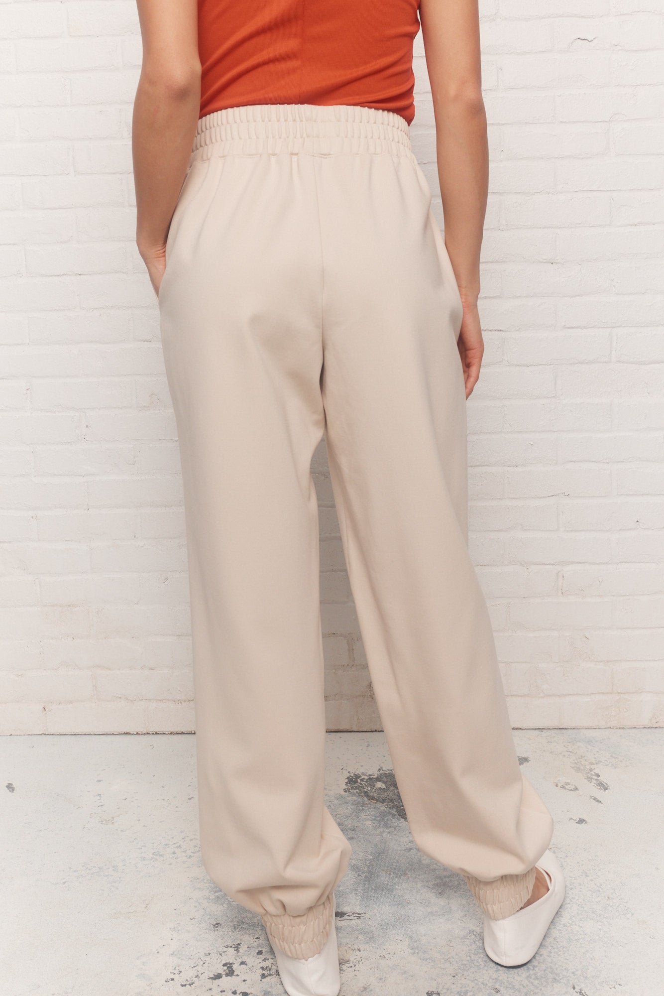 Josie | Pantalon crème ample