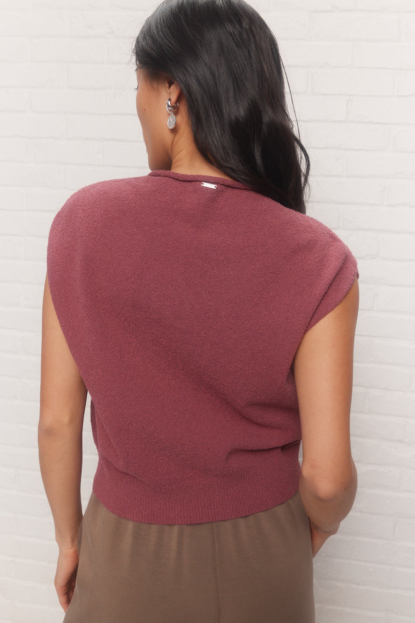 Carla | Chandail rose sans manches