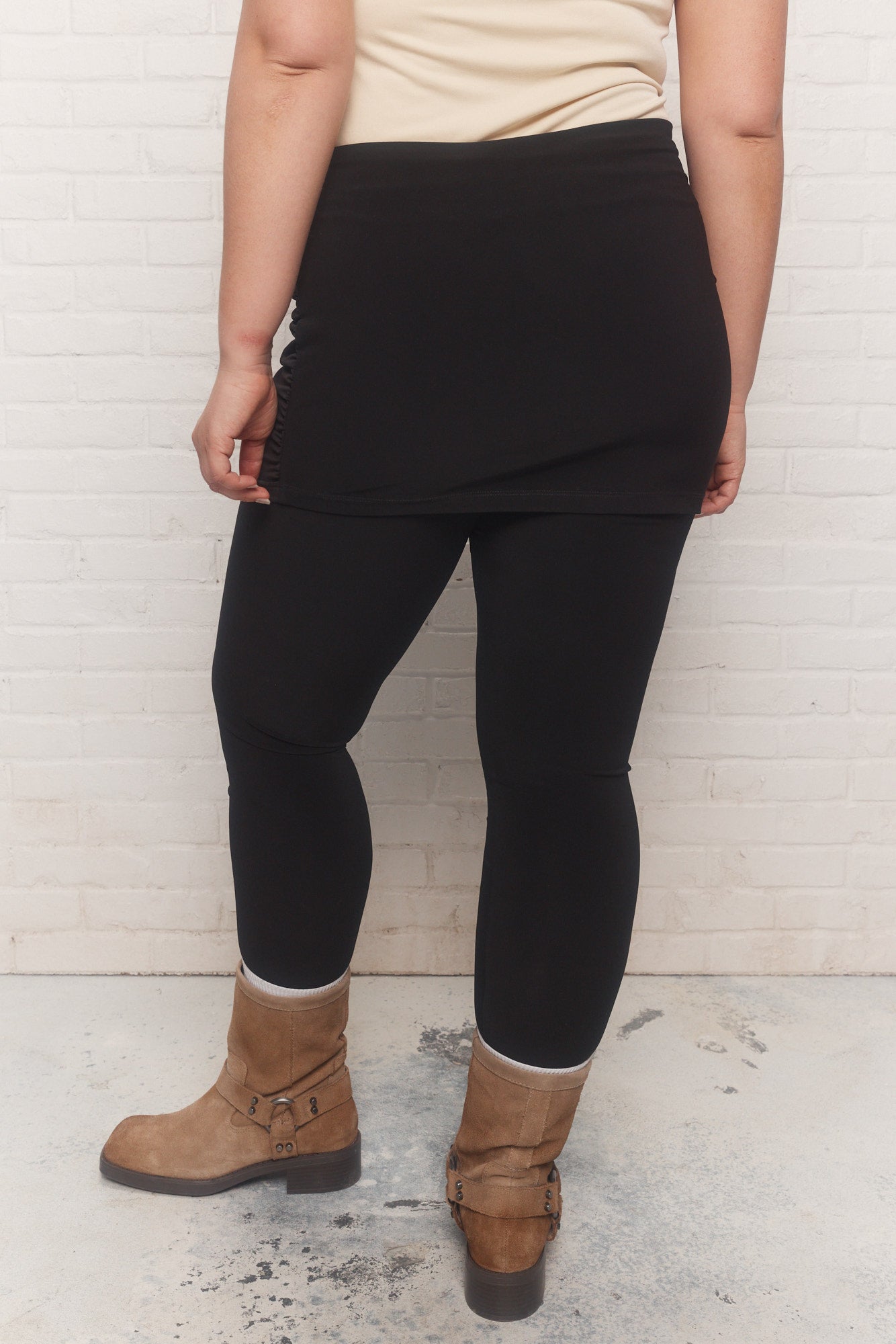 Mabel | Legging noir avec jupe intégrée