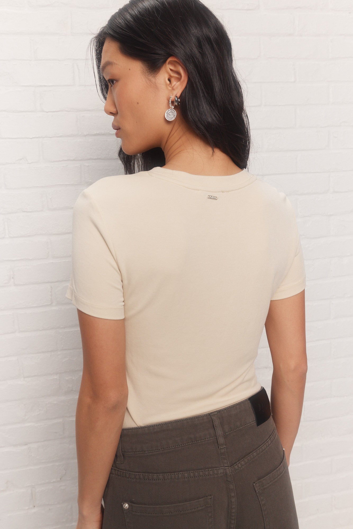 Planta | T-shirt jaune pâle ajusté