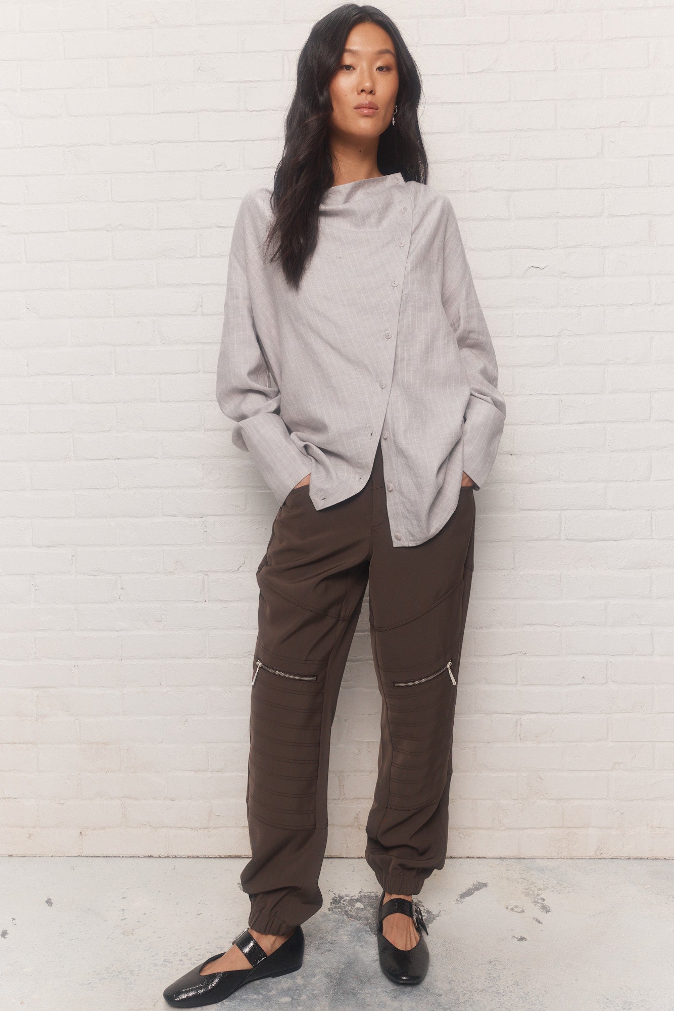 Stitcha | Green ankle-length pants