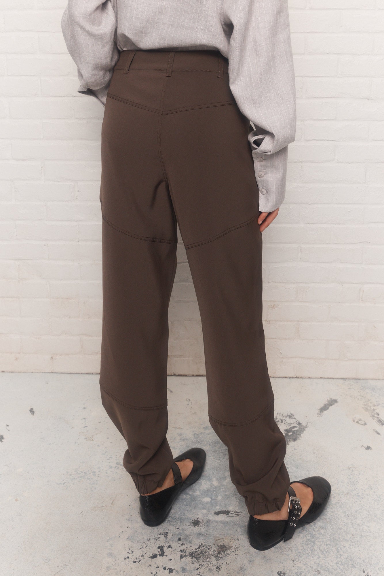 Stitcha | Green ankle-length pants