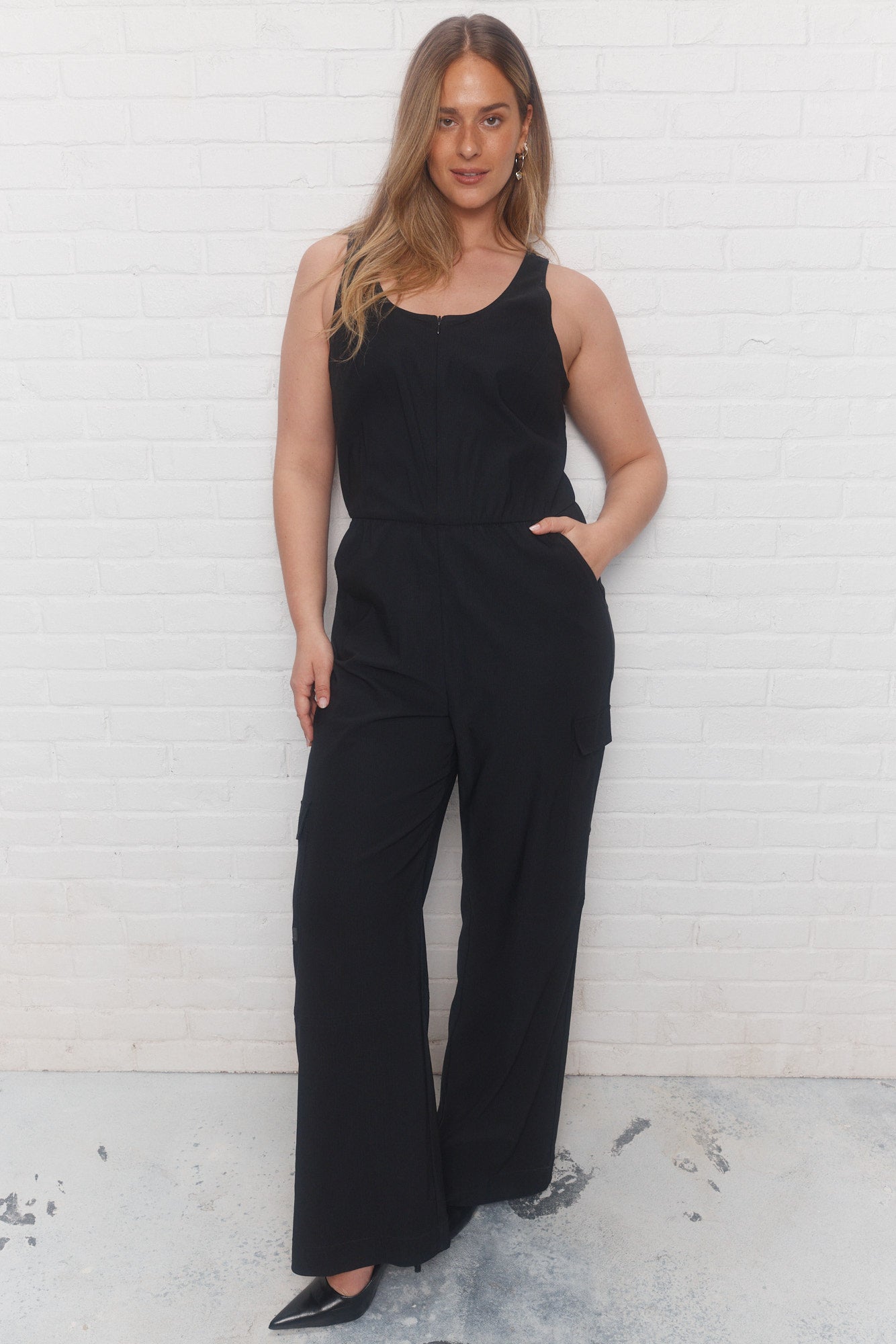 Audacy | Black Utility Jumpsuit