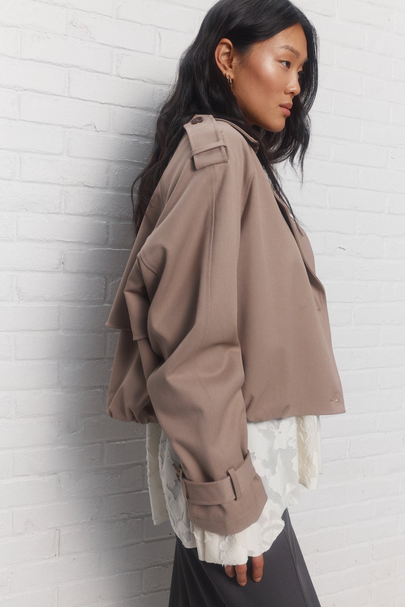 Lucas | Manteau court beige