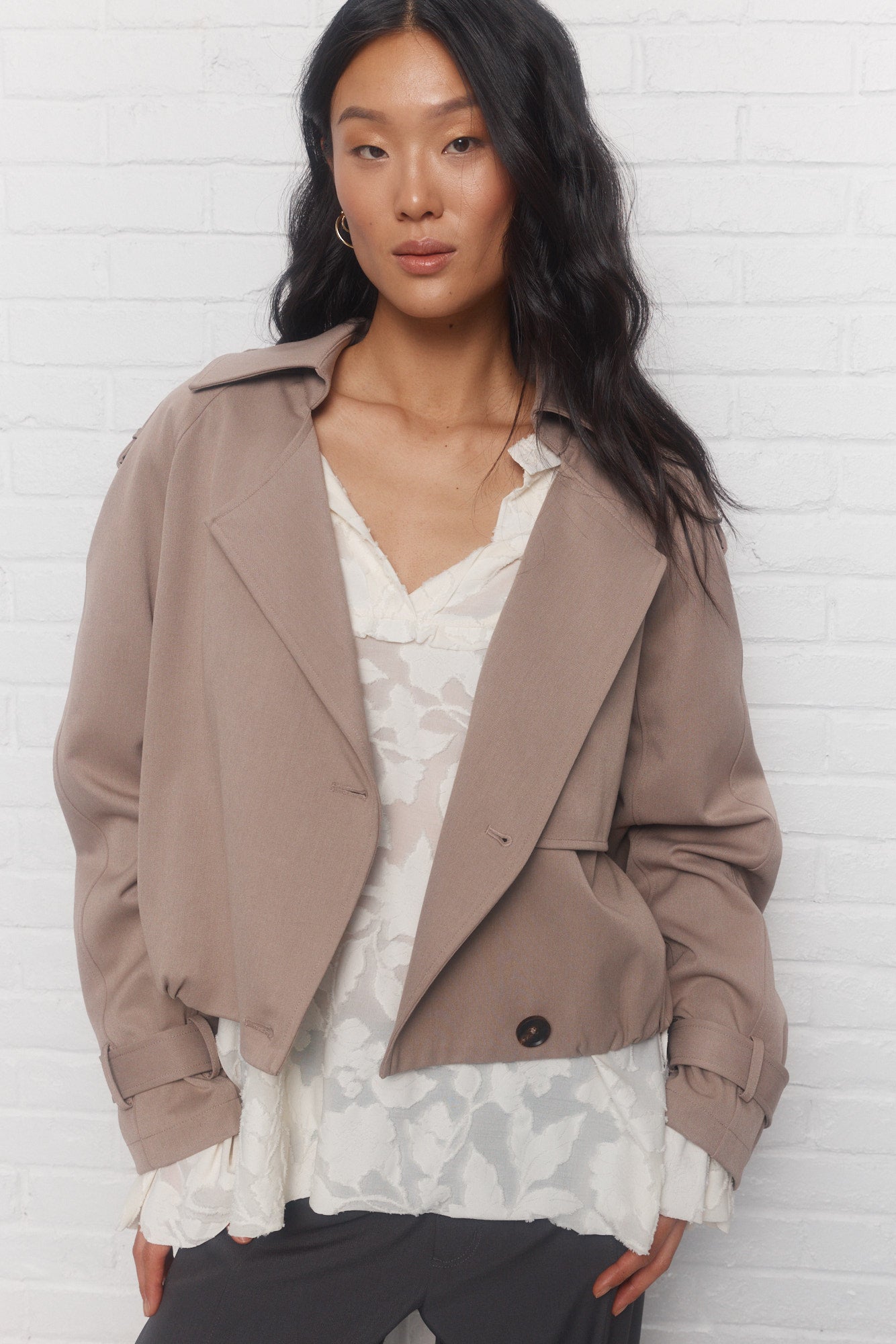 Lucas | Manteau court beige