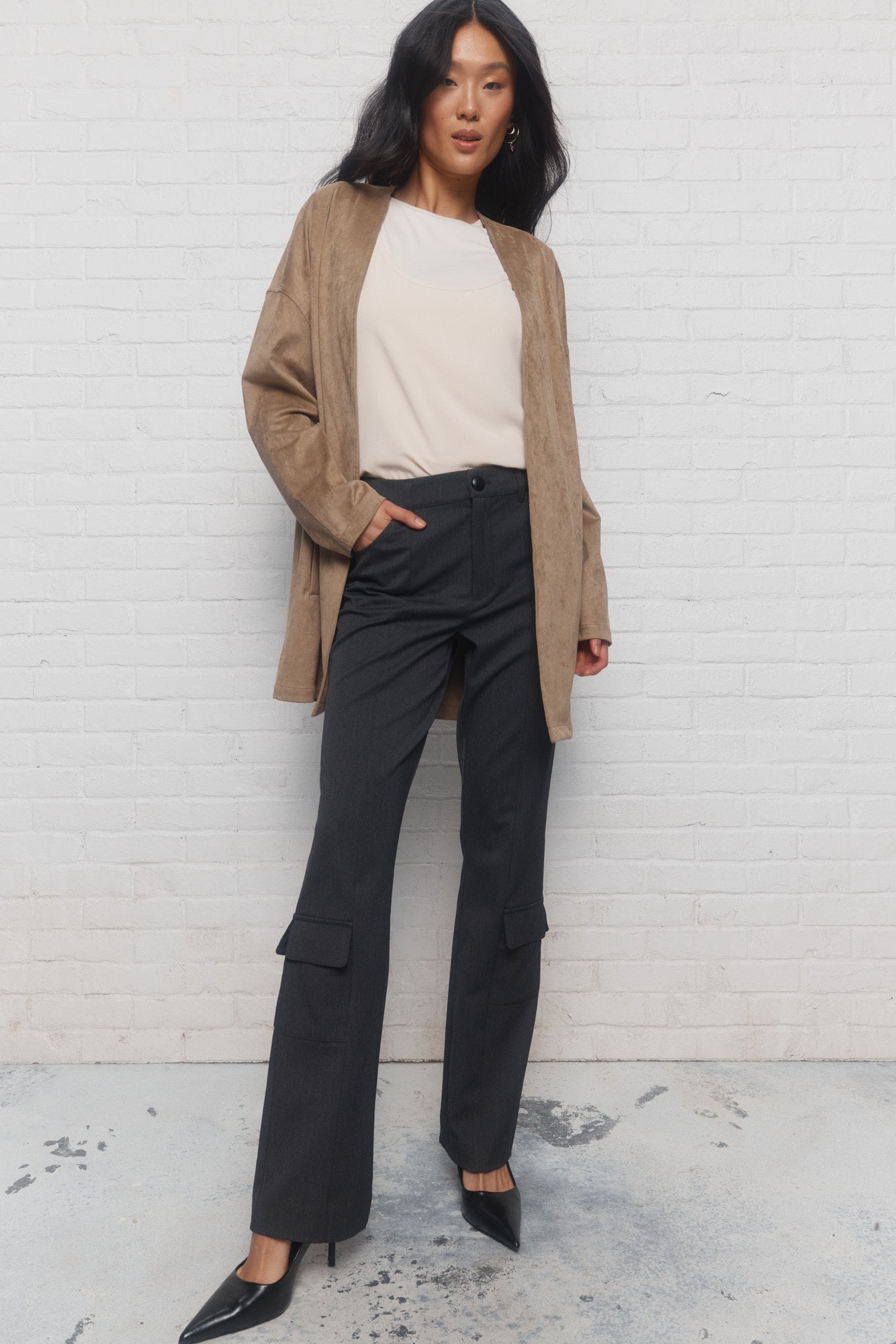 Merinas | Veste beige ample