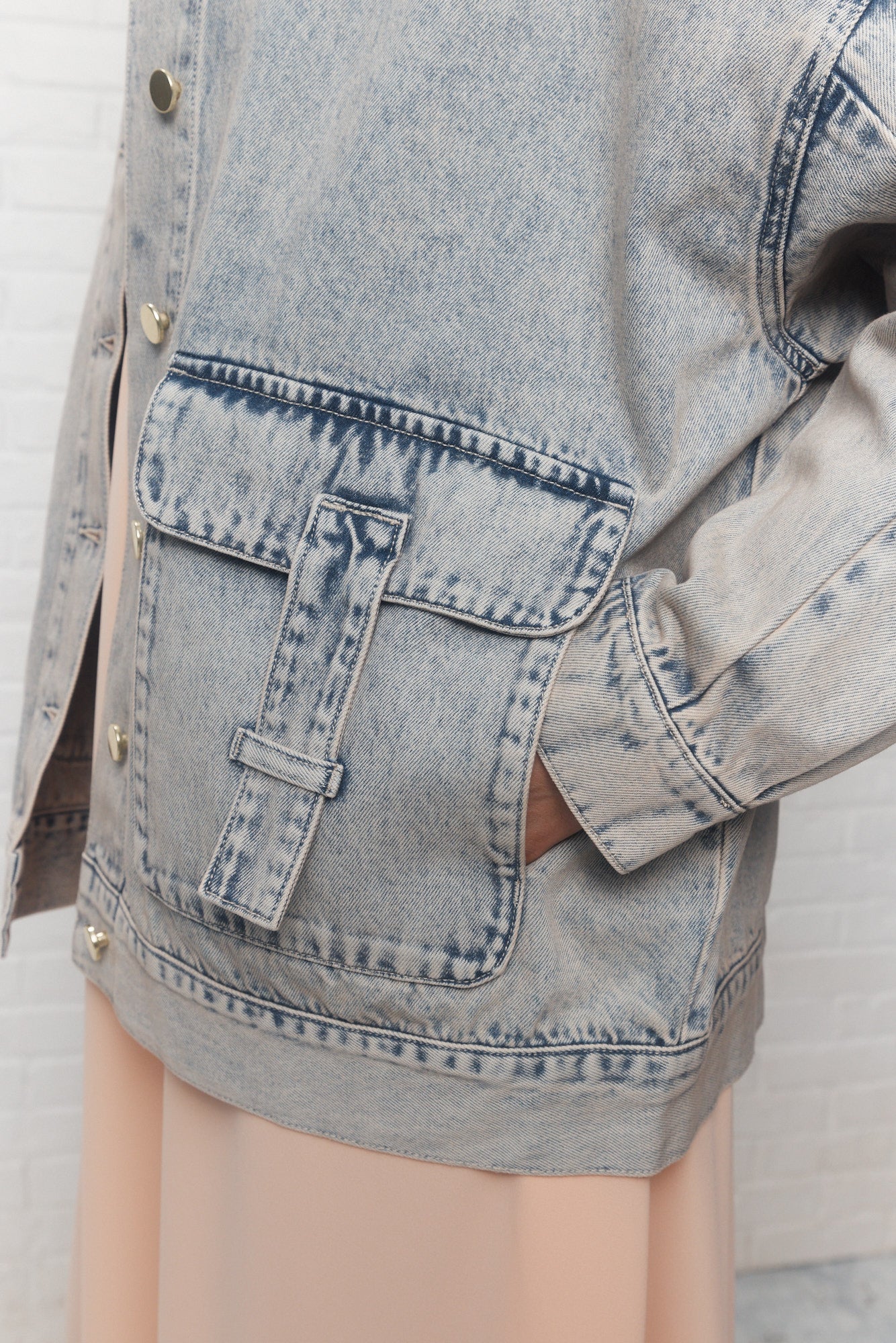 Helix | Veste en jeans bleu délavé