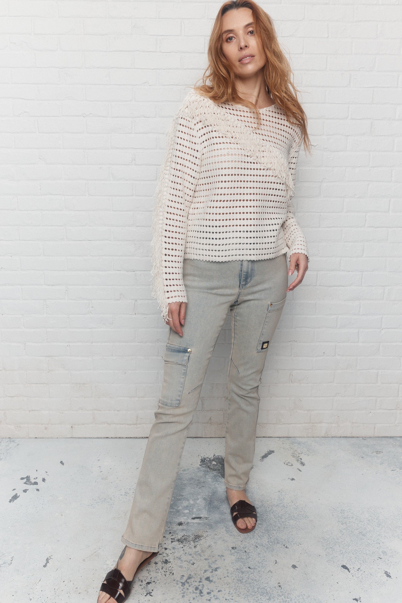Fassety | Washed blue slim jeans