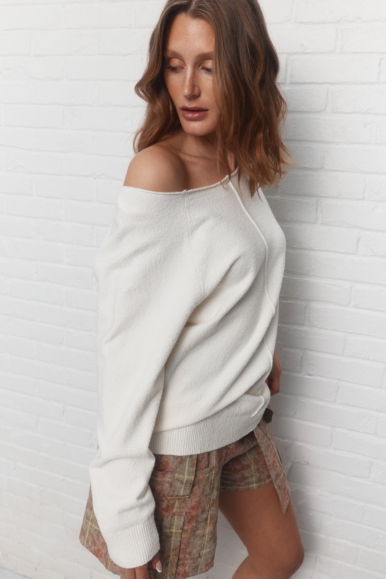 Glyanne | Chandail crème en tricot