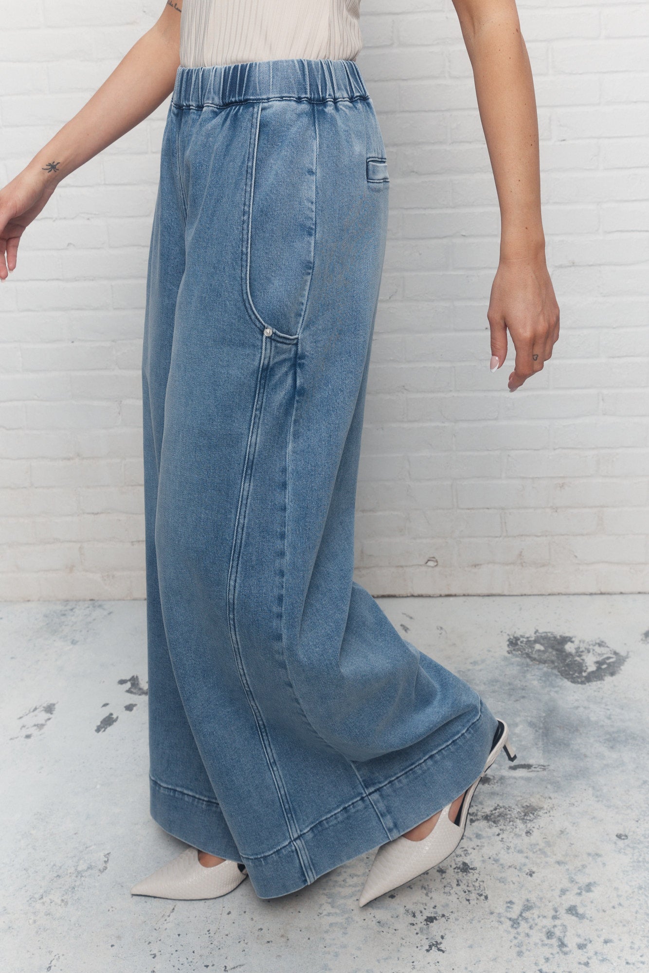 Phoenix | Jean bleu délavé