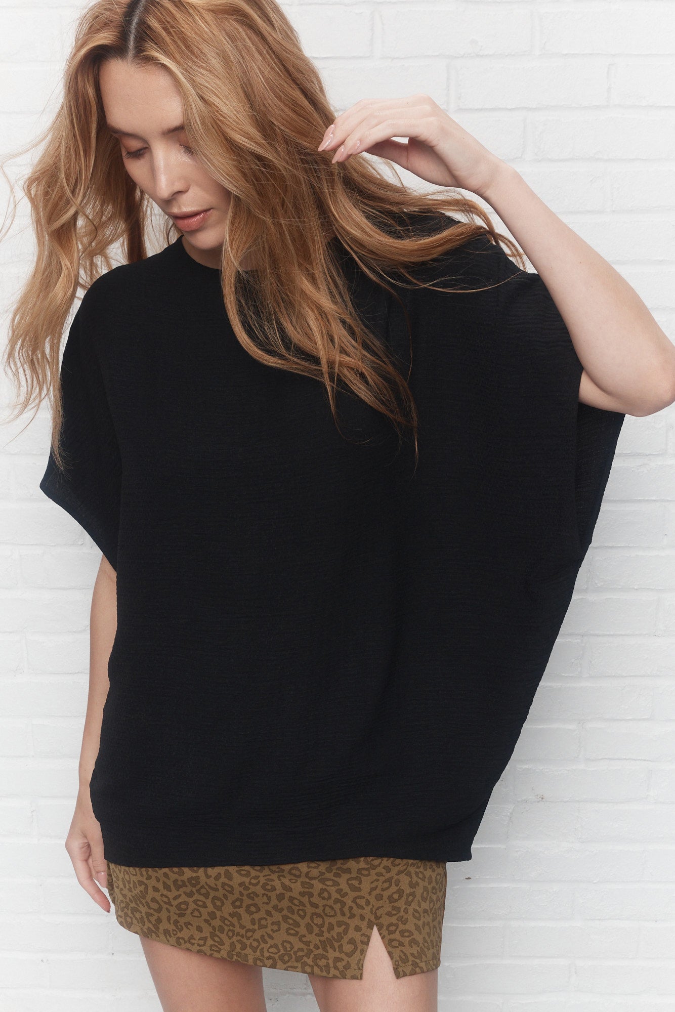 Berangere | Chandail ample noir