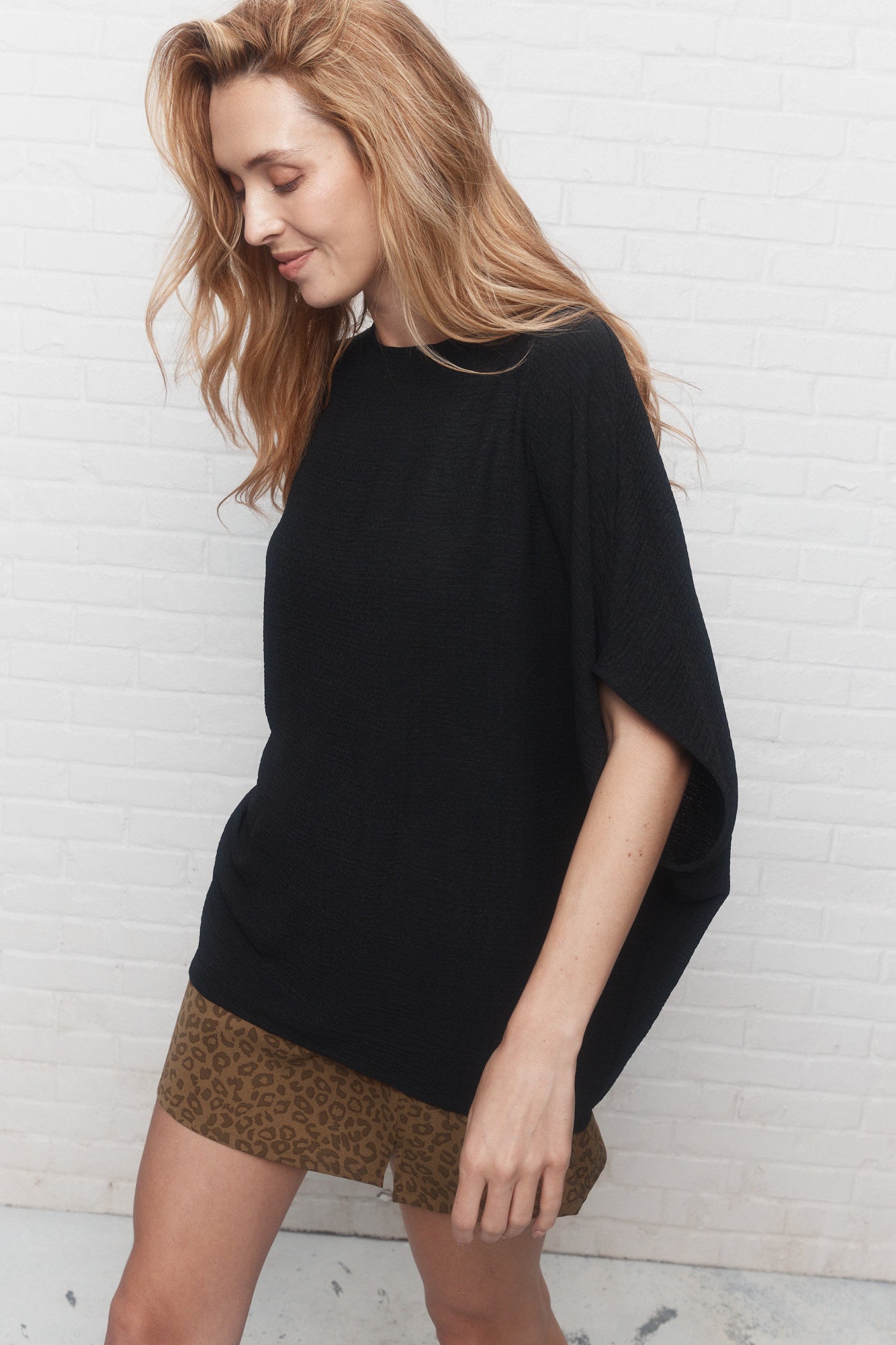 Berangere | Chandail ample noir