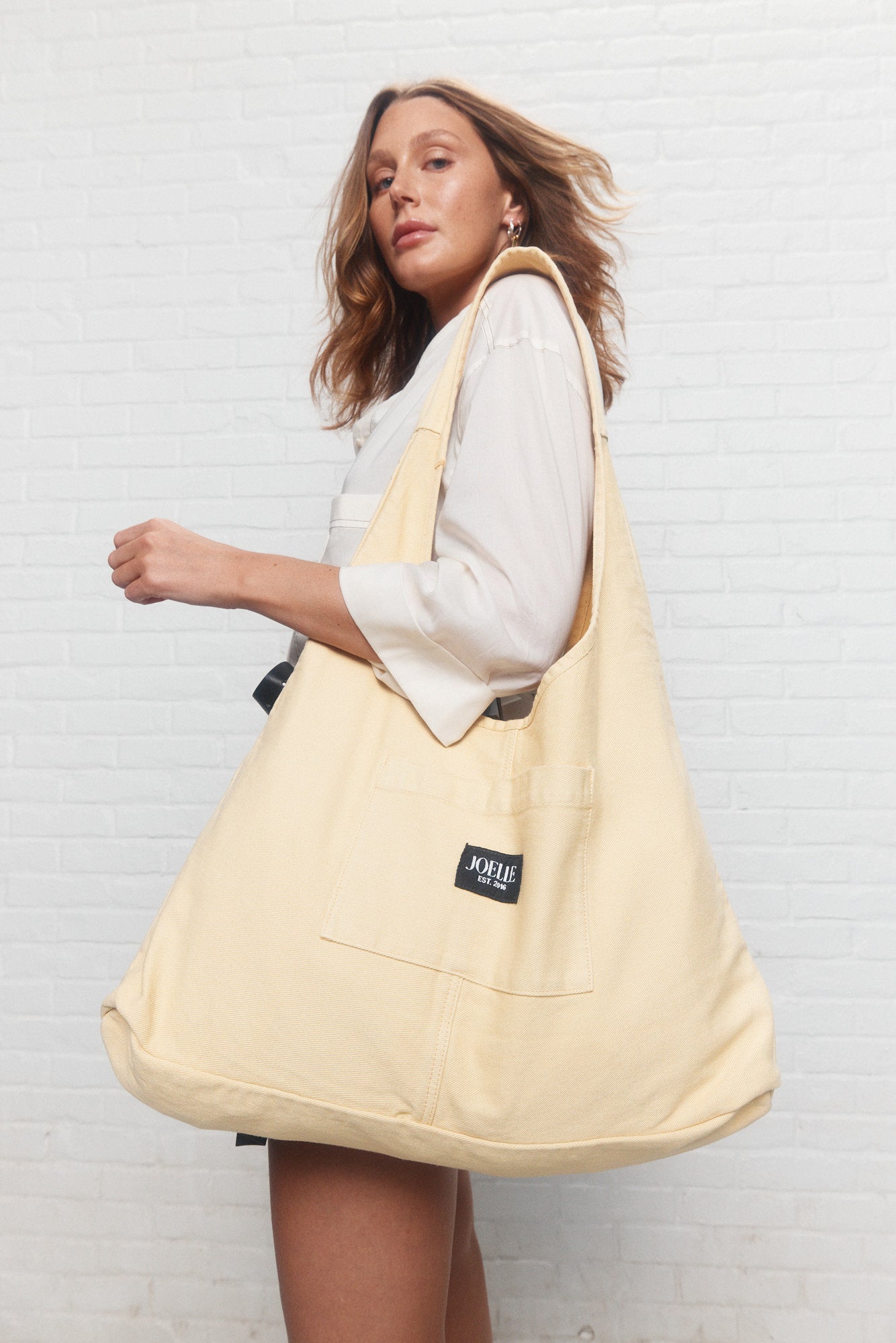 Fever | Le sac fourre-tout en denim jaune