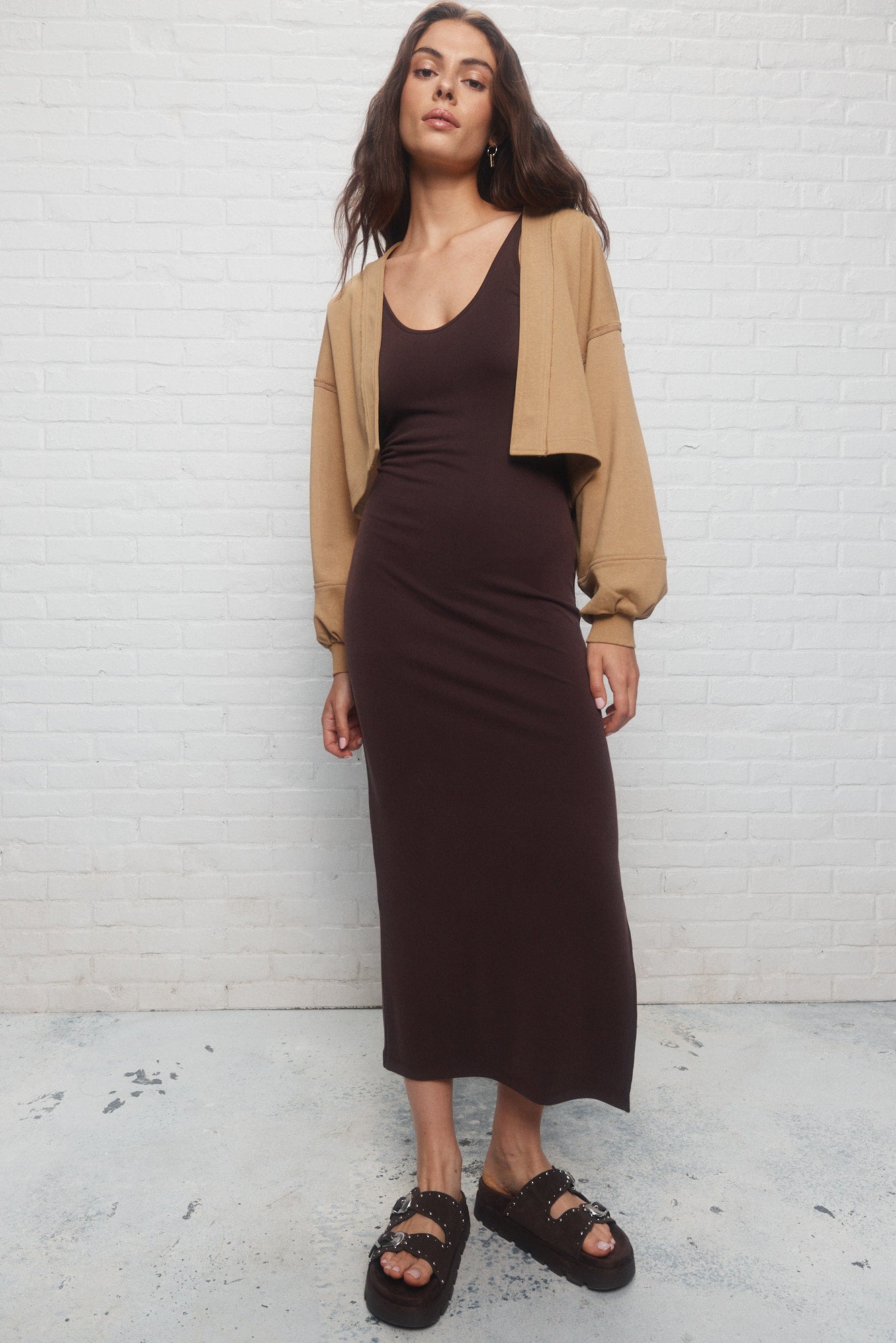 Marley | The brown dress with straps