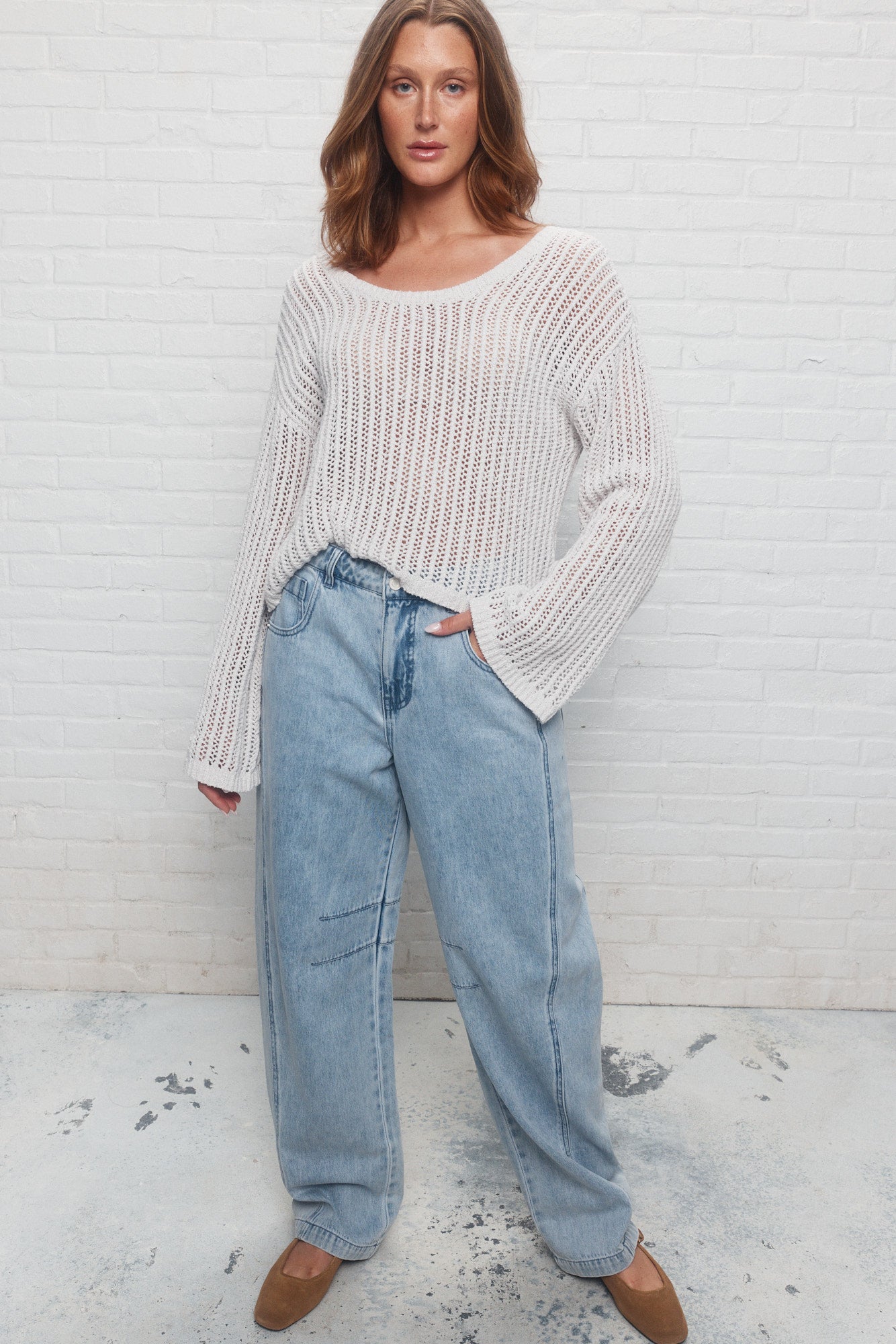 Liz | The grey knitted sweater