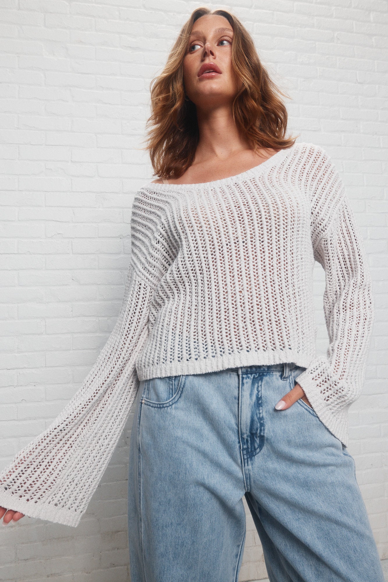 Liz | The grey knitted sweater