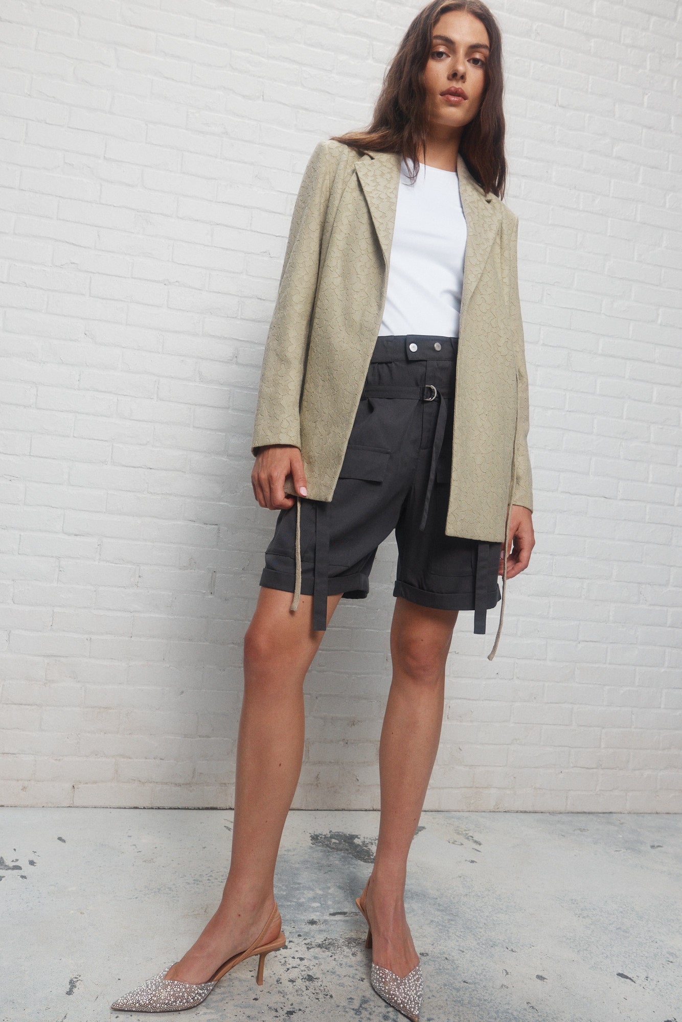 Azima | Pale green lace jacket