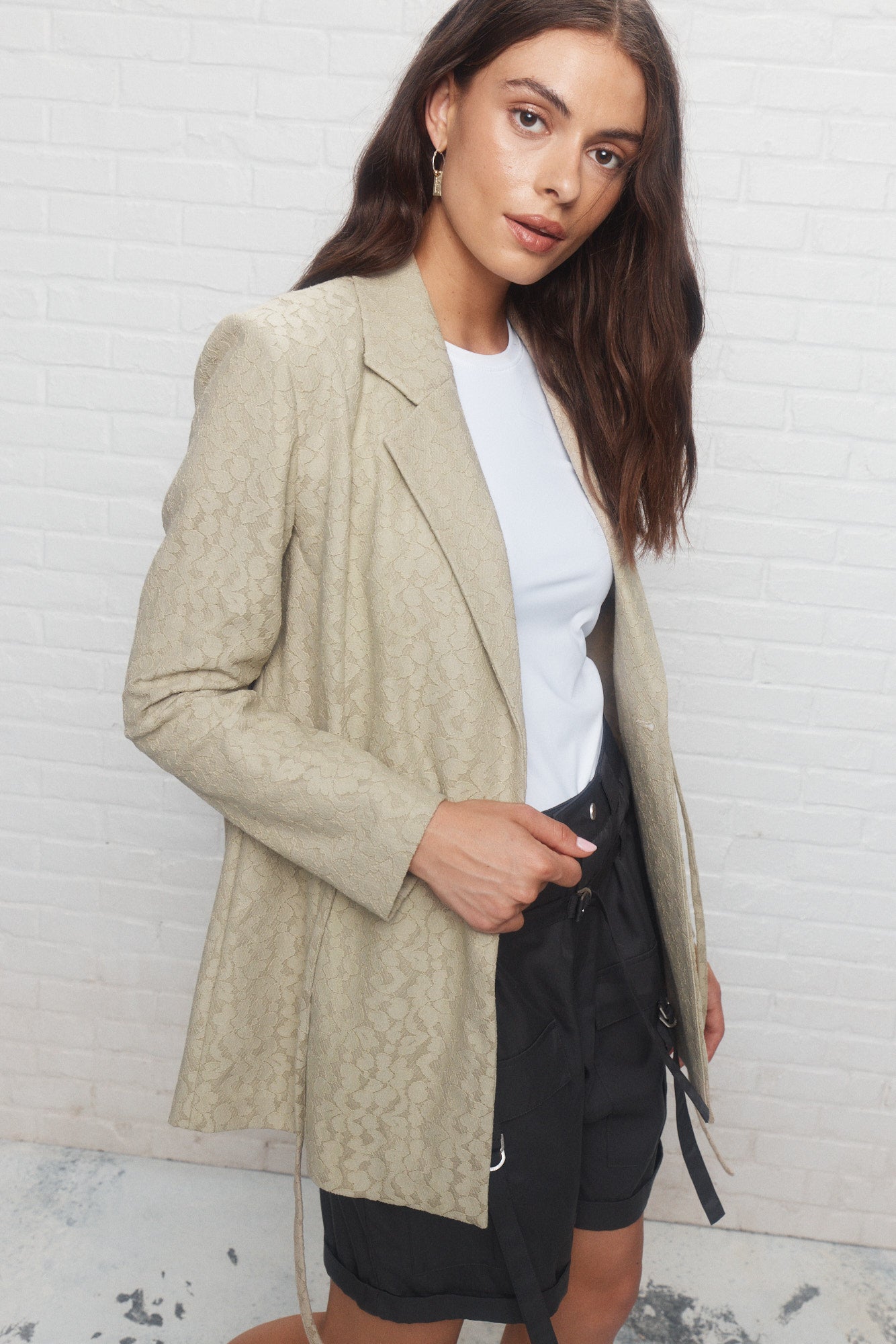 Azima | Pale green lace jacket