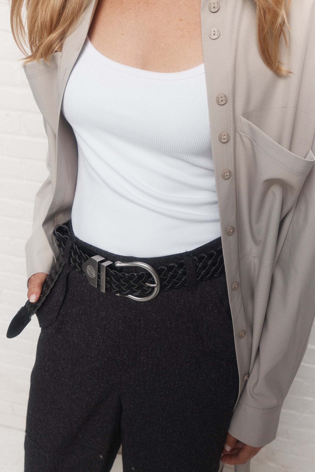Basset | Black braided belt