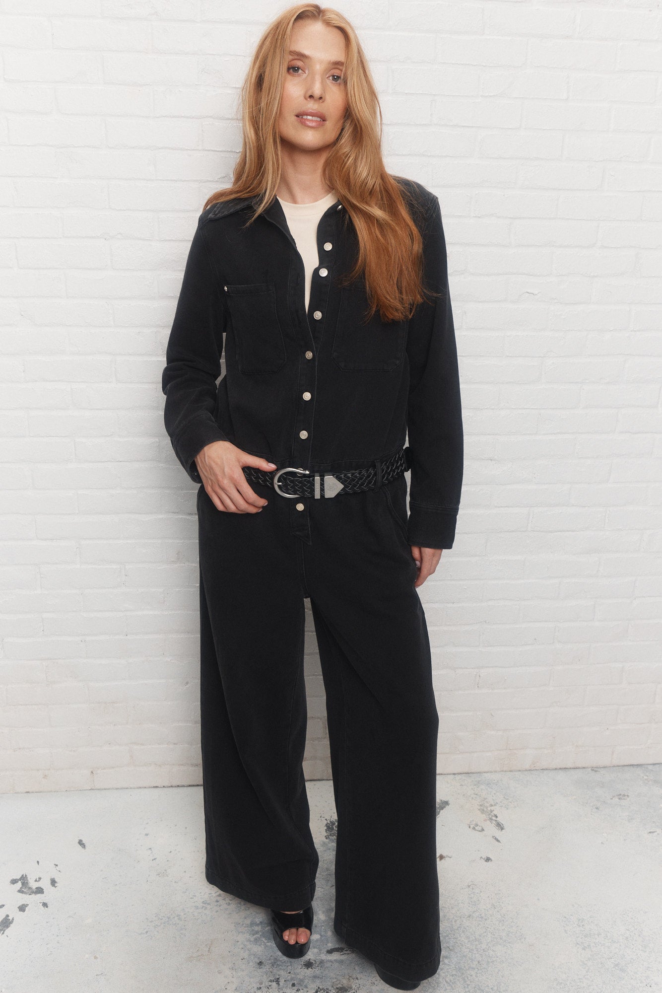Bercy | Combinaison noire en denim