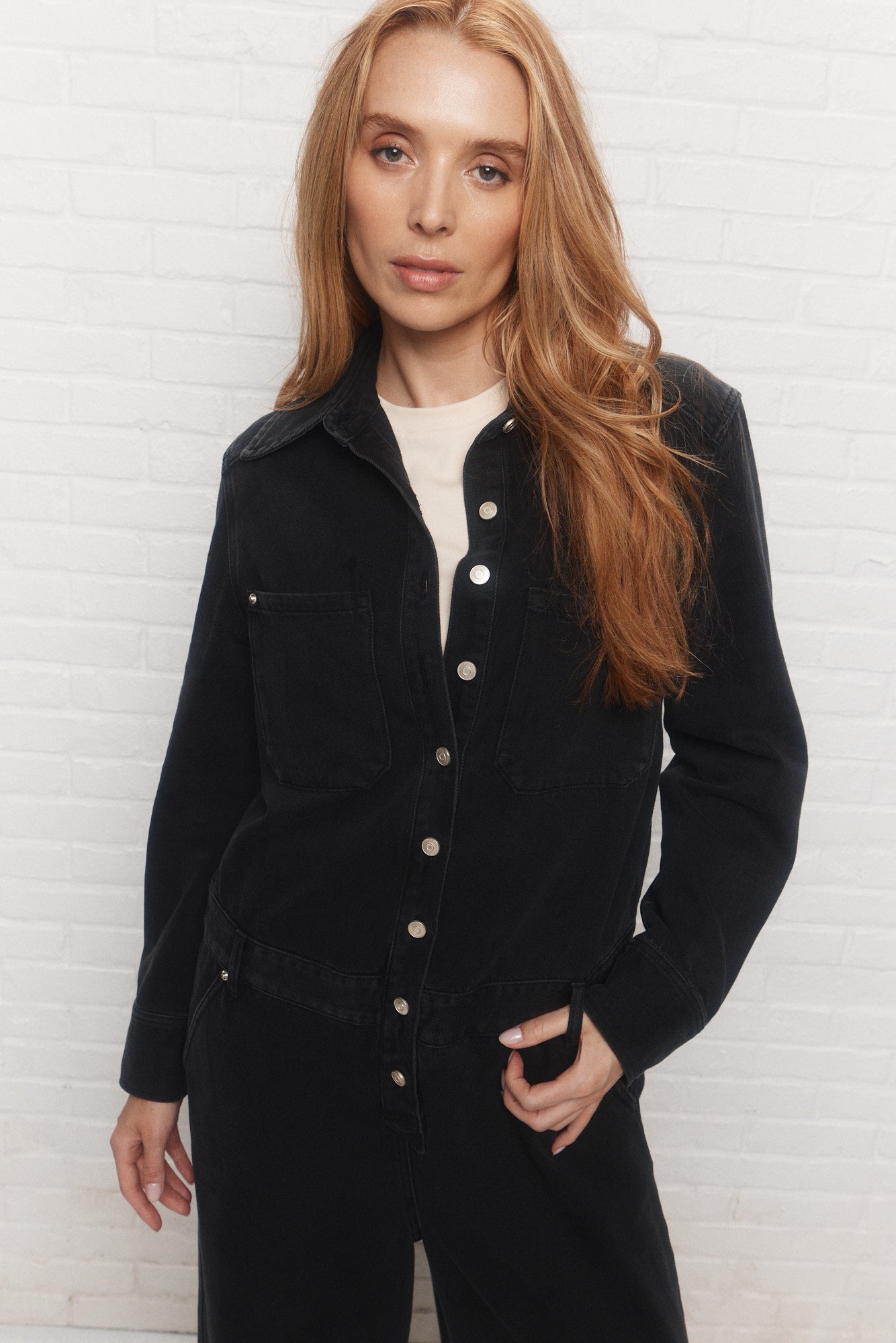 Bercy | Combinaison noire en denim