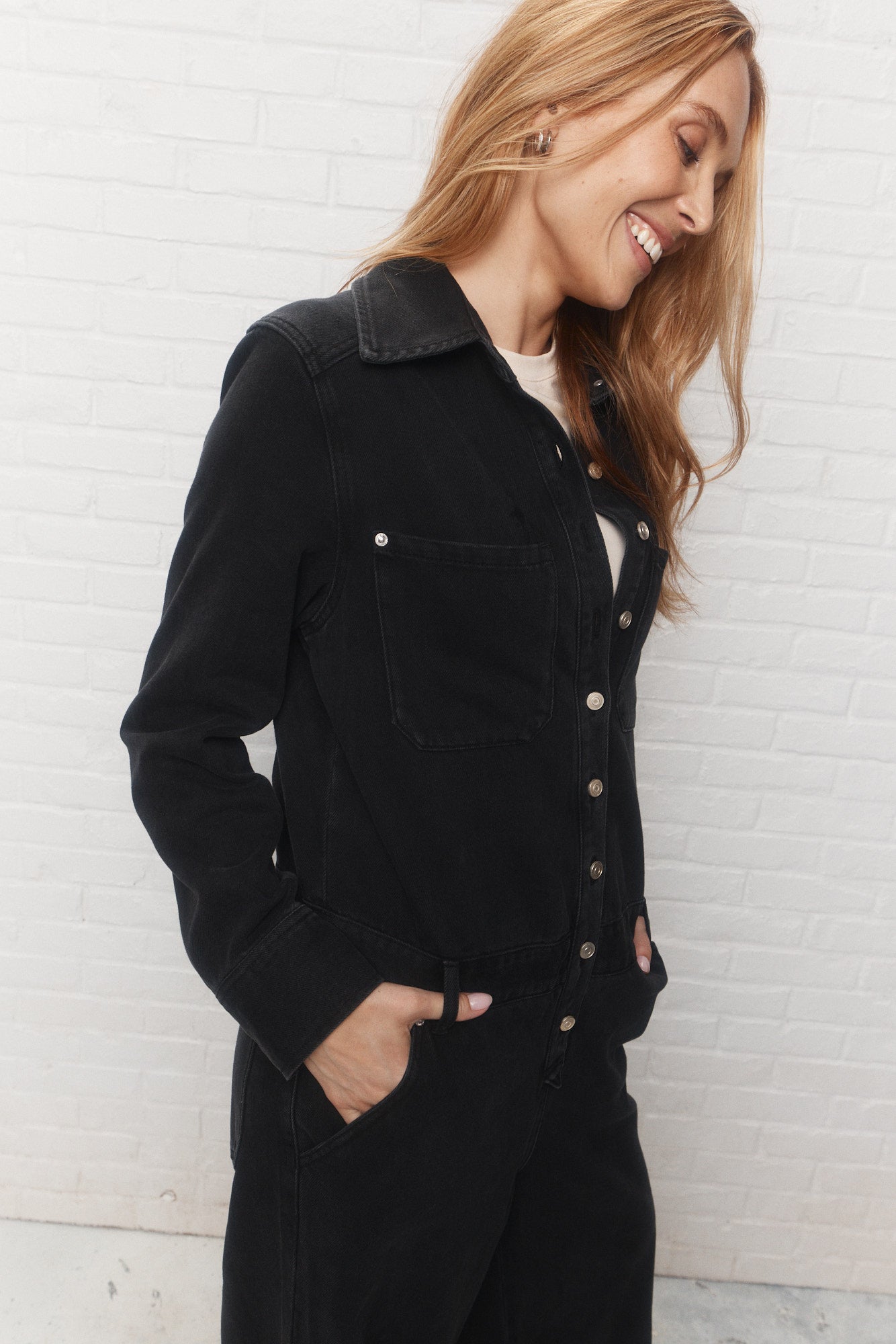 Bercy | Combinaison noire en denim