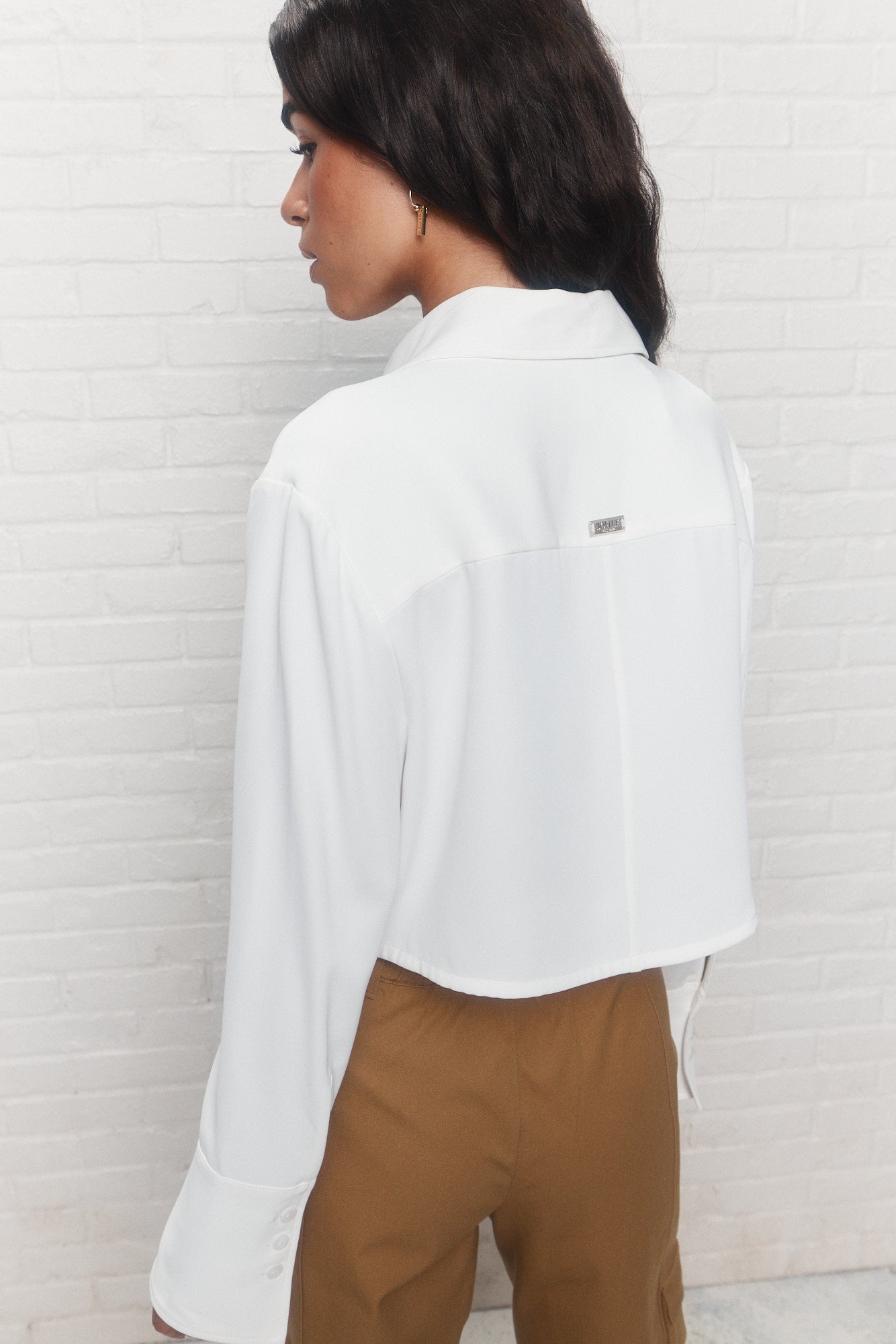Britta | Chemise courte blanche