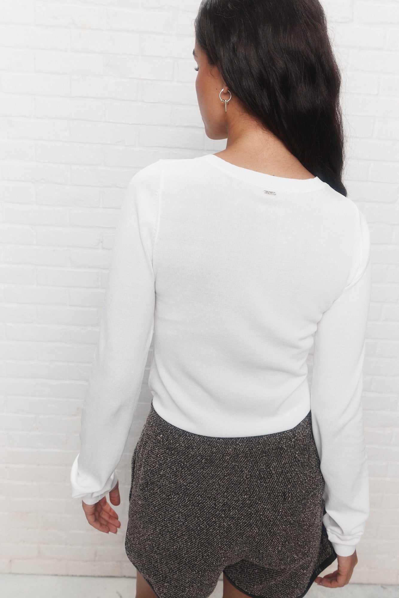 Cassini | Chandail henley blanc