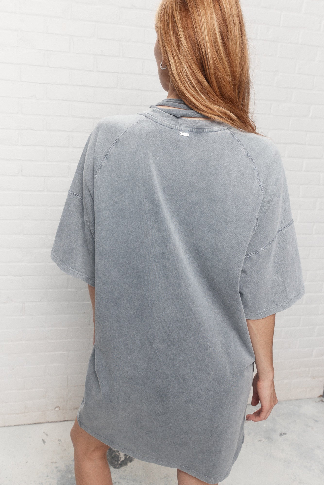 Fayette | Robe grise délavée