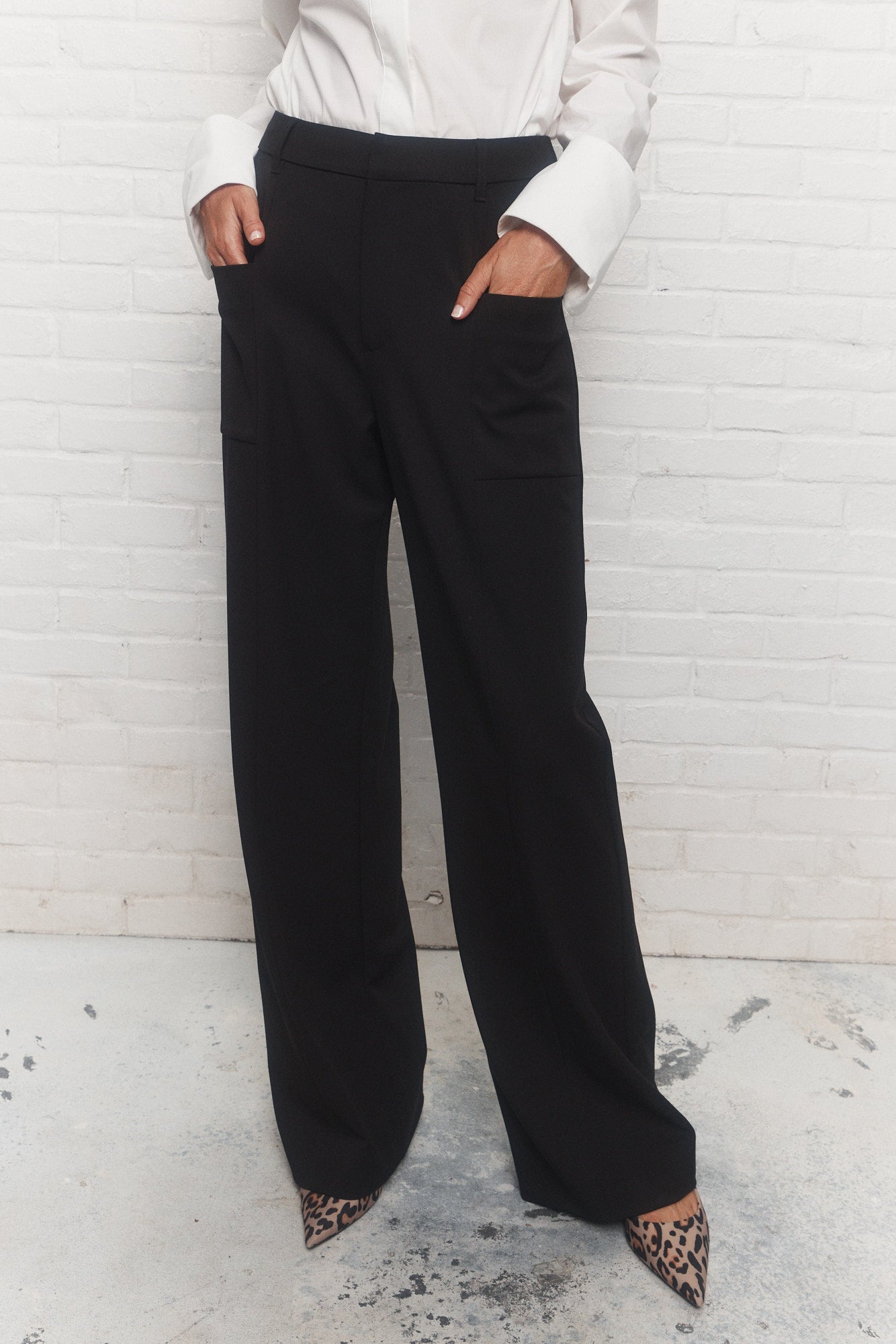 Katie | Black wide-leg pants
