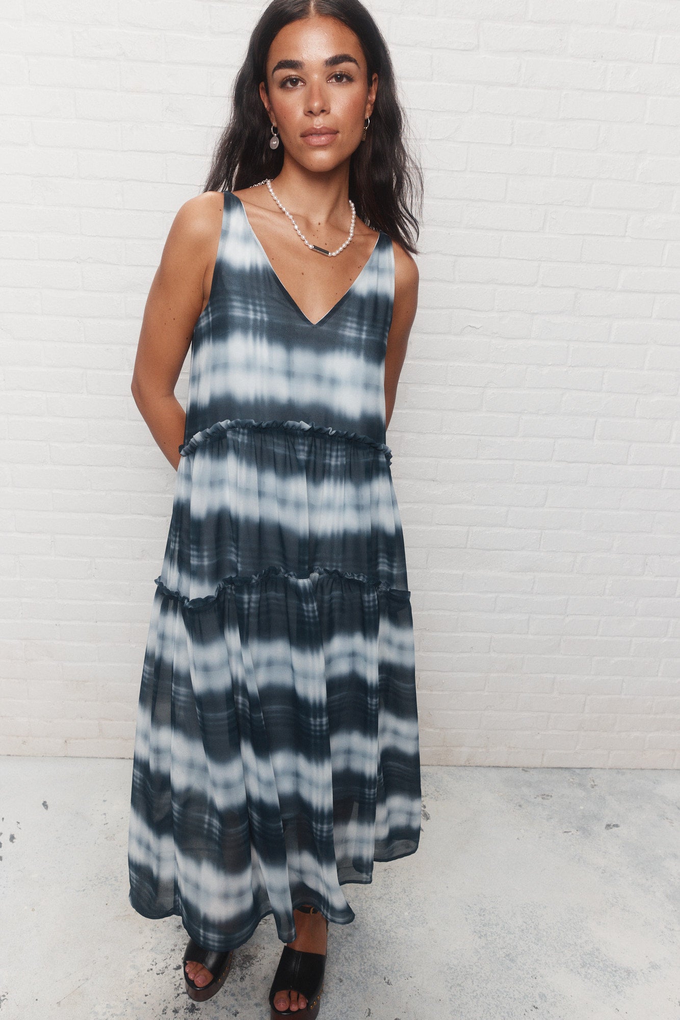 Lexia | Robe bleue à rayures