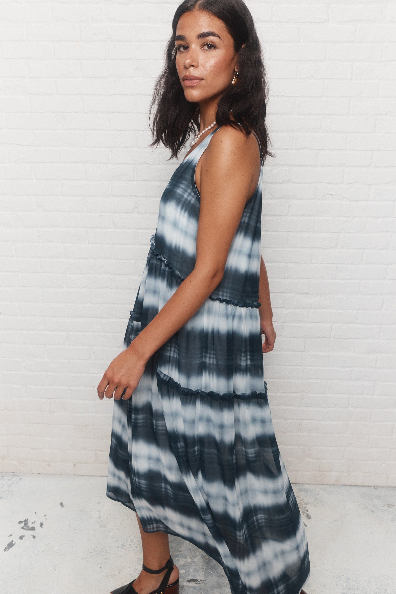 Lexia | Robe bleue à rayures