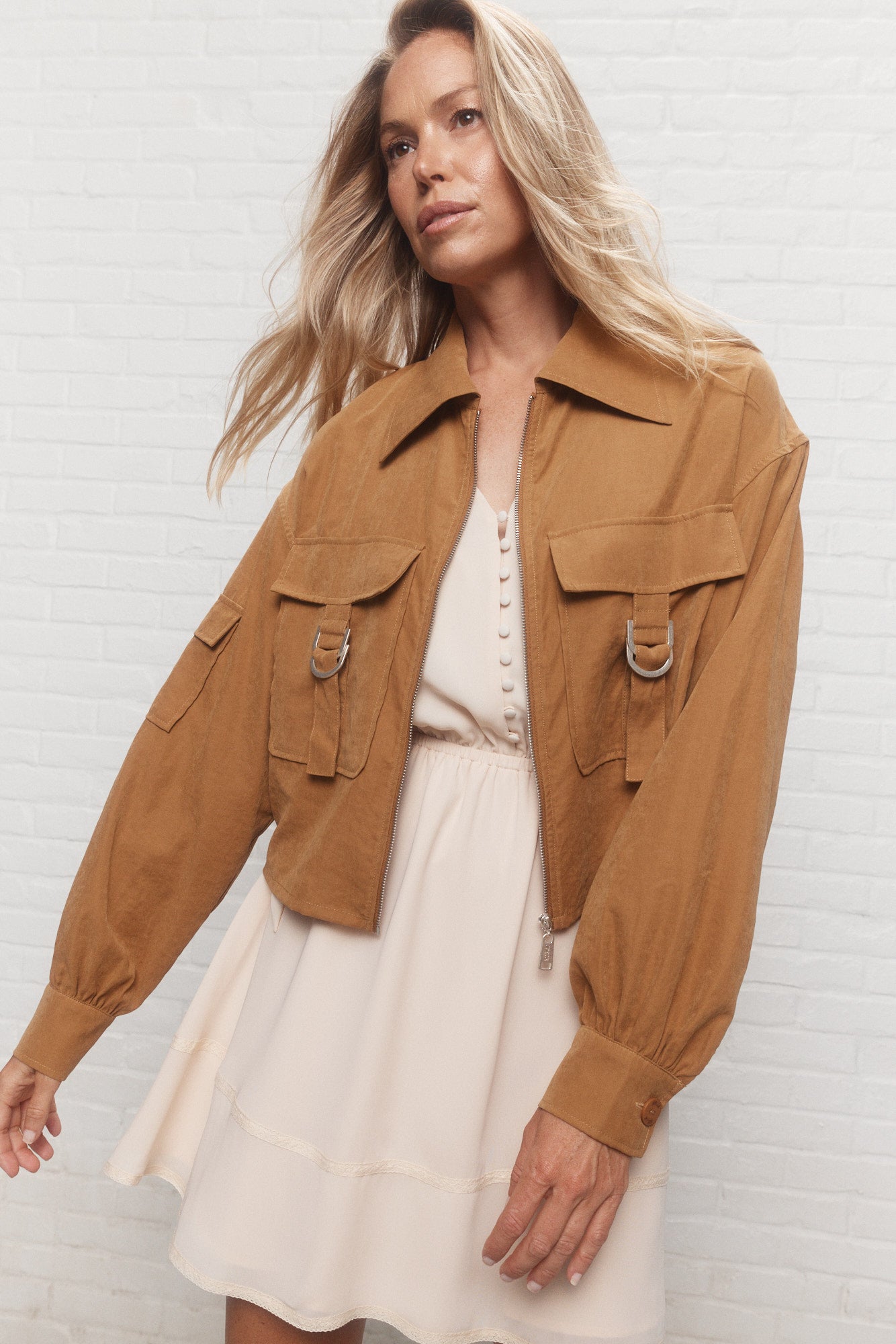 Kenzo | Veste ample courte brune