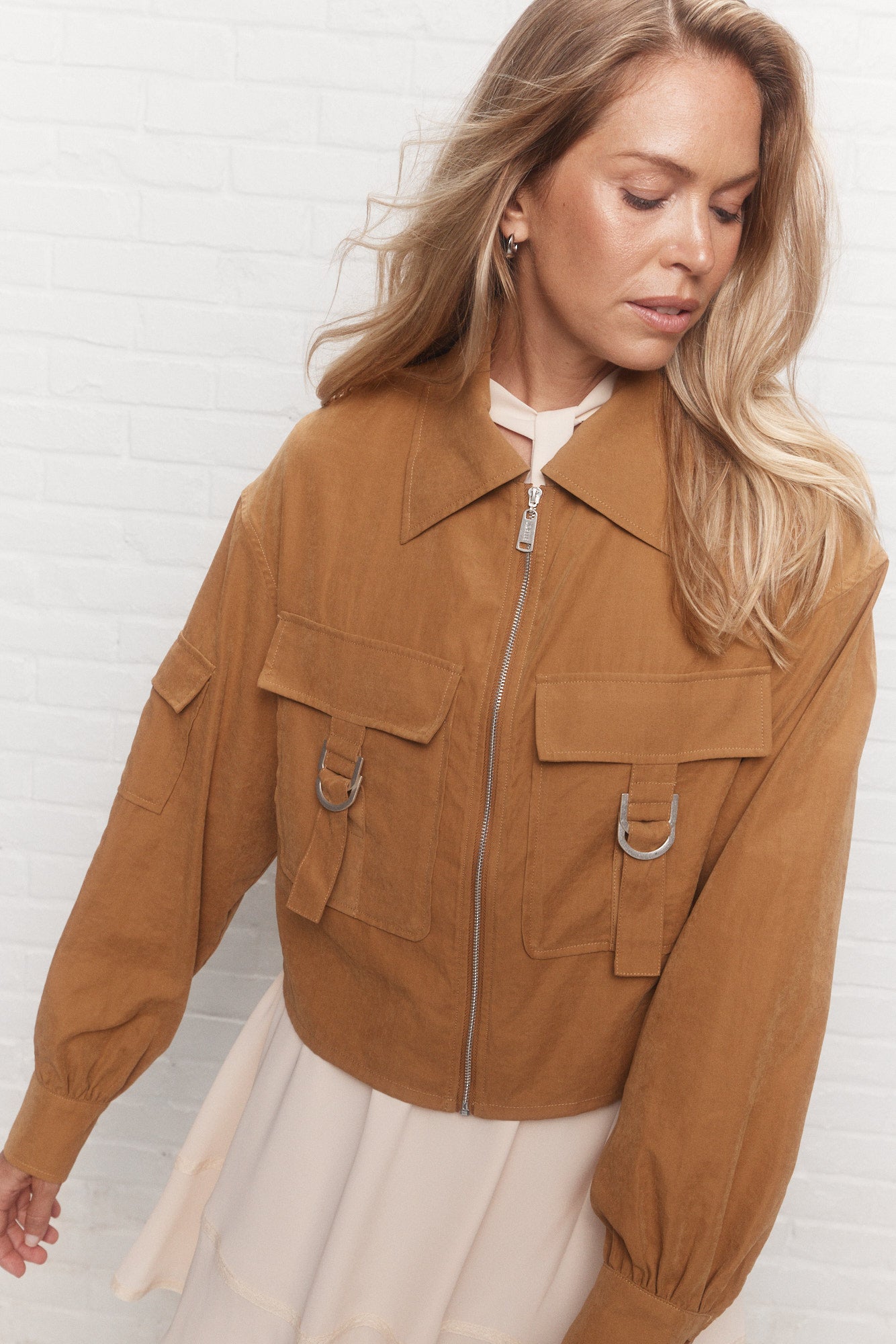 Kenzo | Veste ample courte brune
