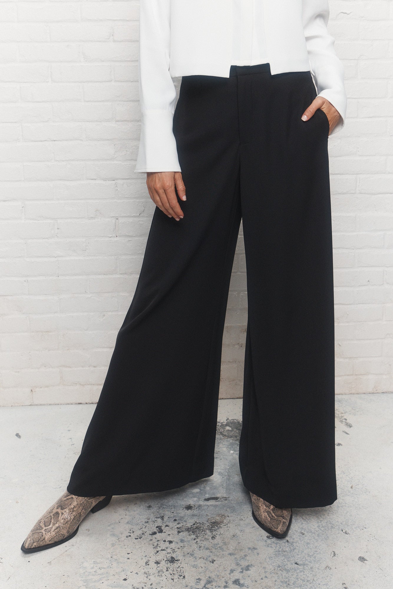 Wallace | Pantalon palazzo noir