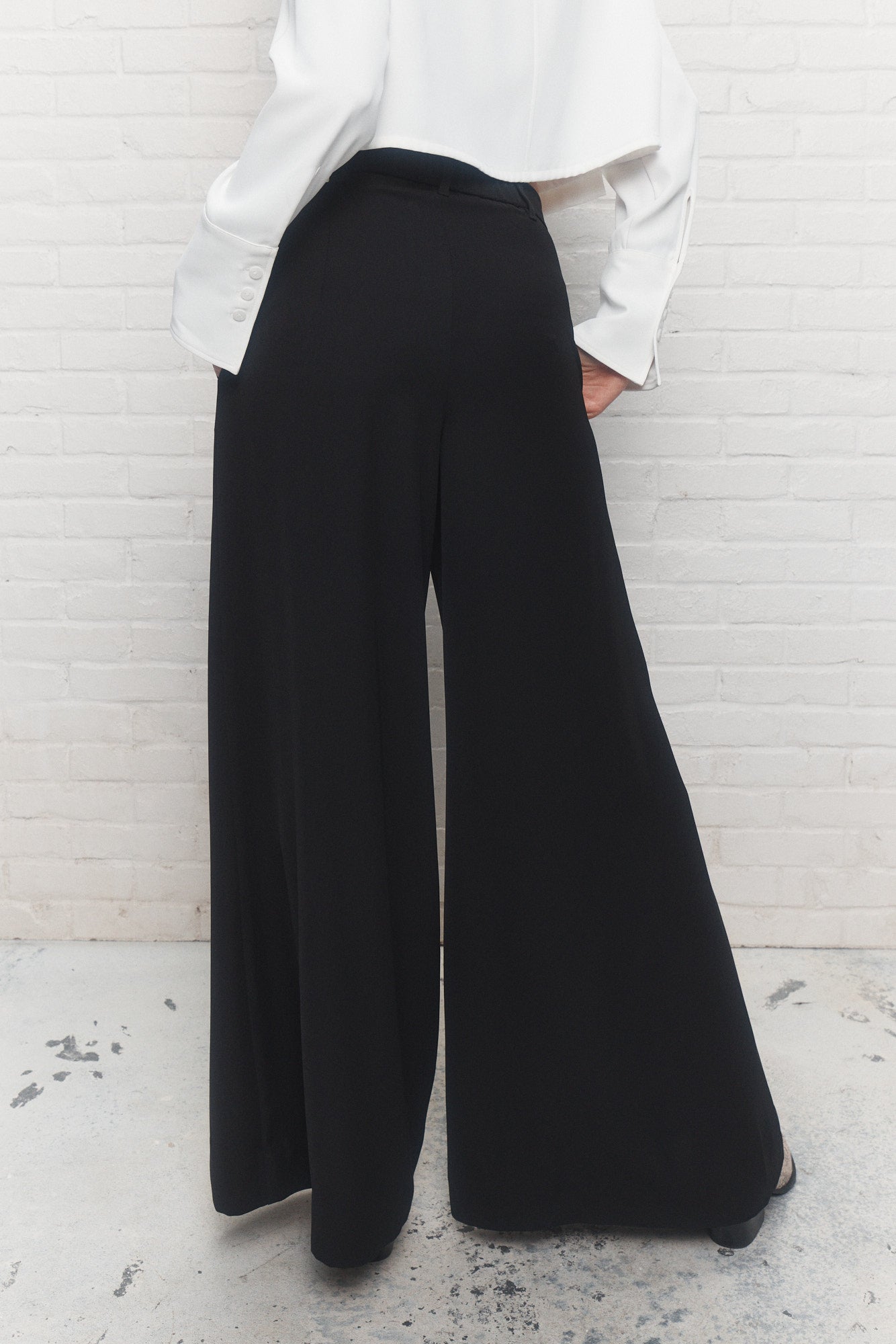 Wallace | Pantalon palazzo noir