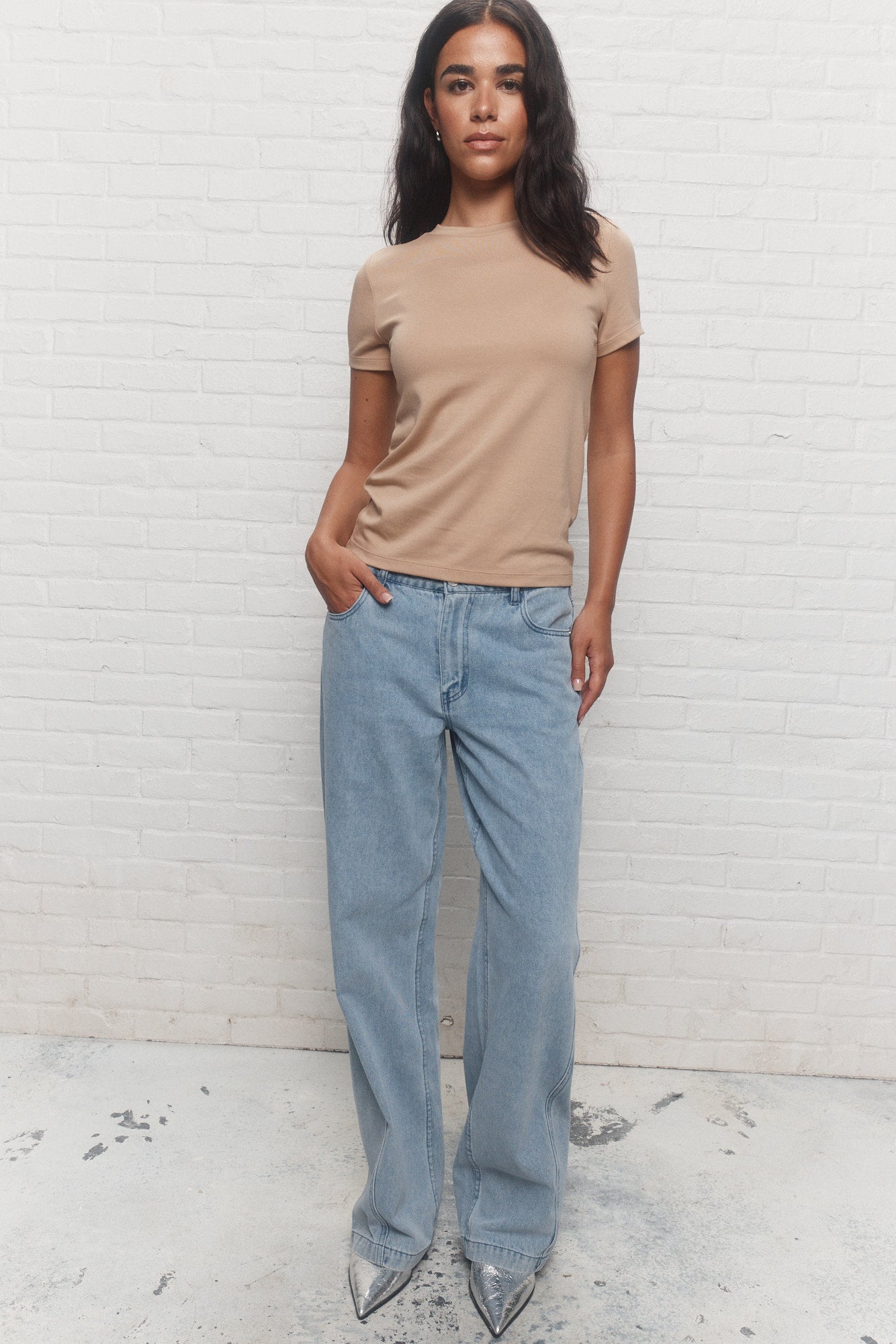 Planta | Beige essential T-shirt