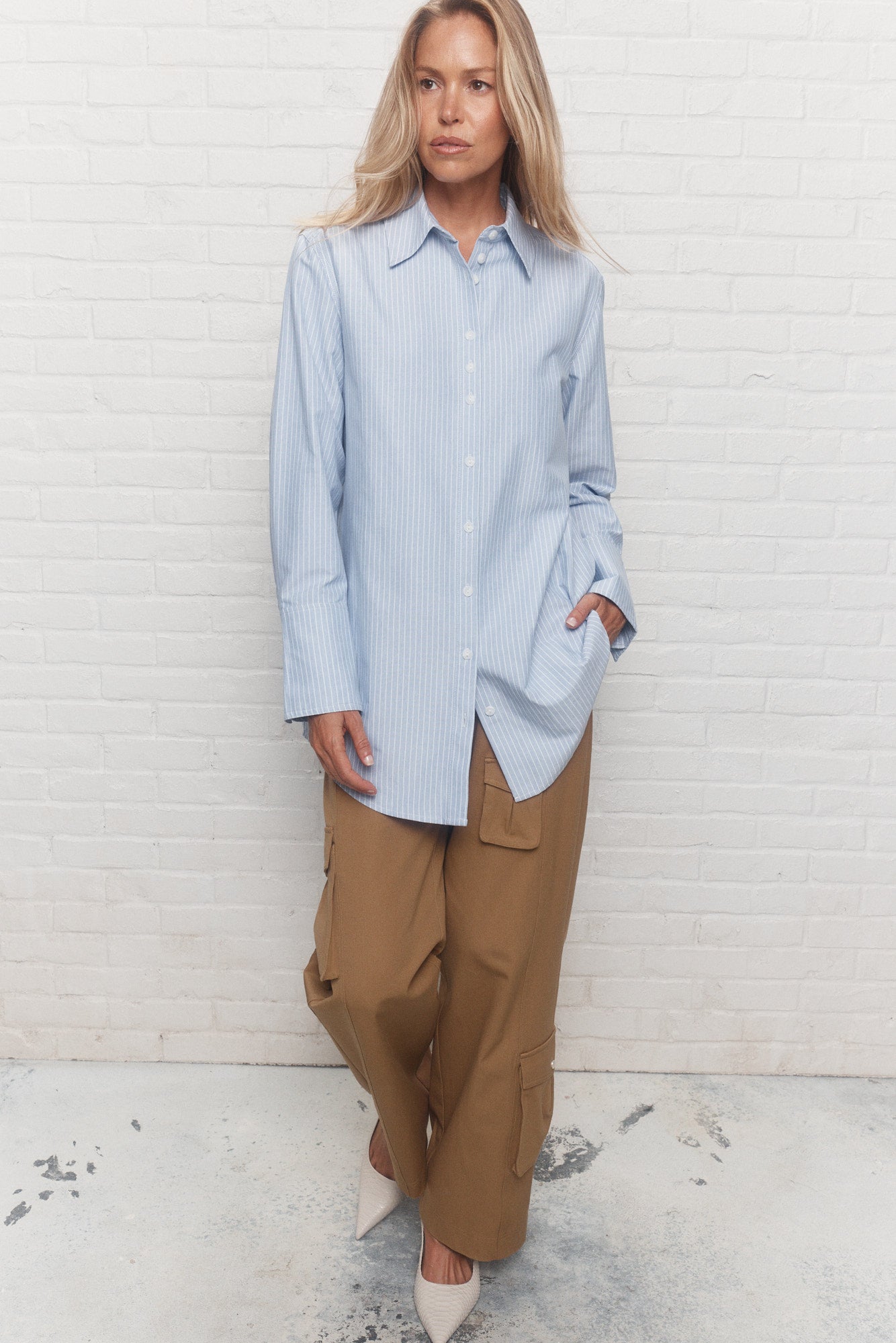 Valentine | Blue striped shirt