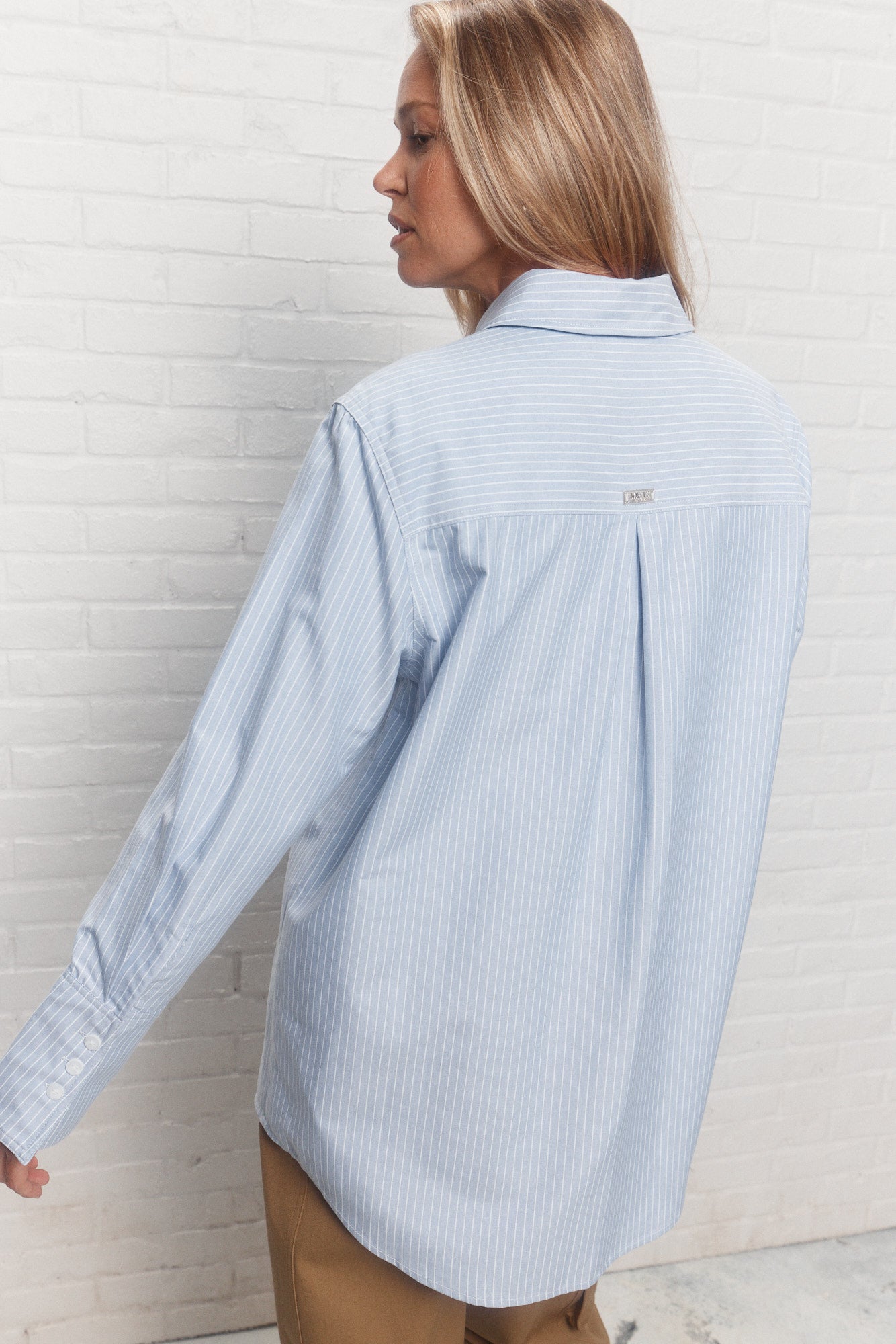 Valentine | Blue striped shirt