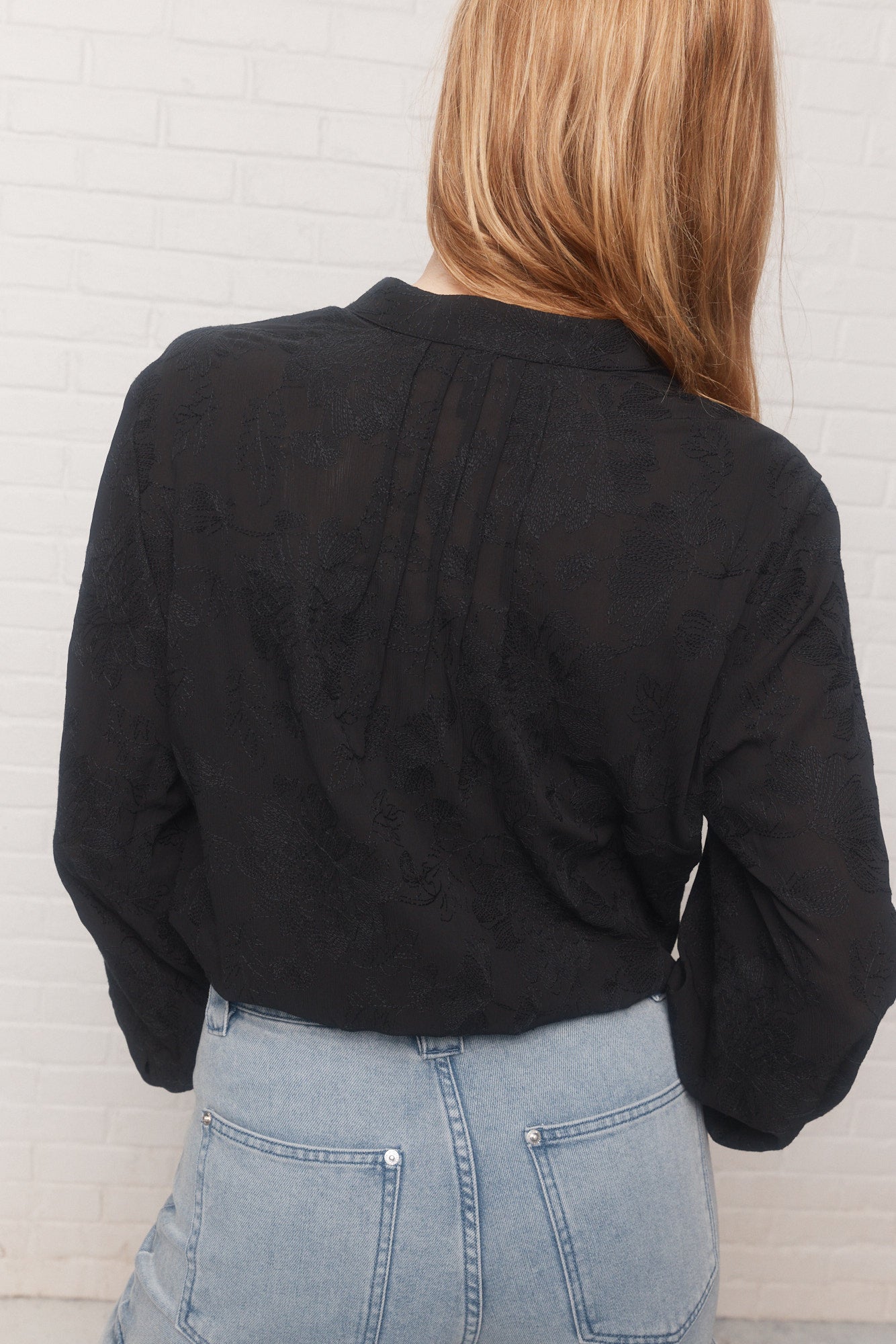 Tania | Blouse justaucorps noire