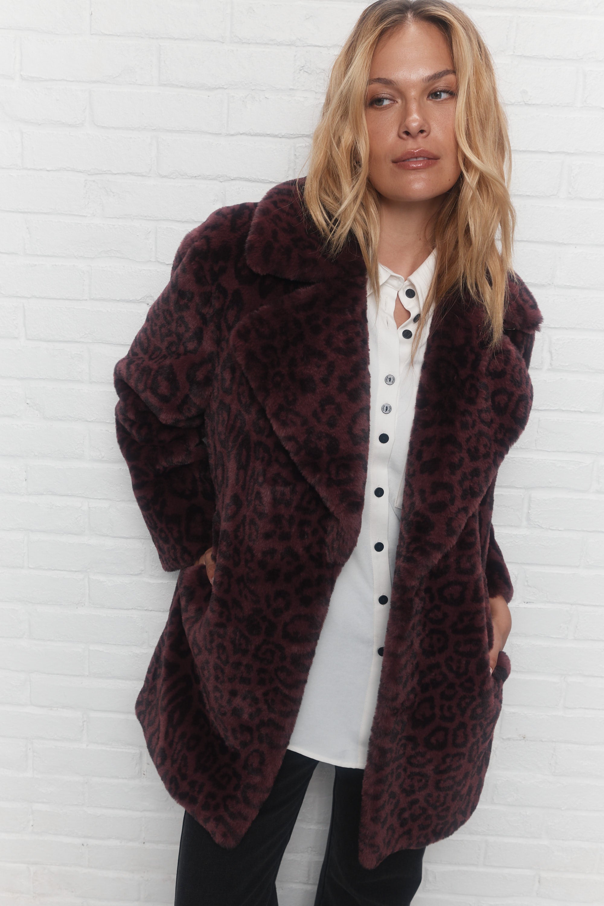 Clarence | Manteau mauve