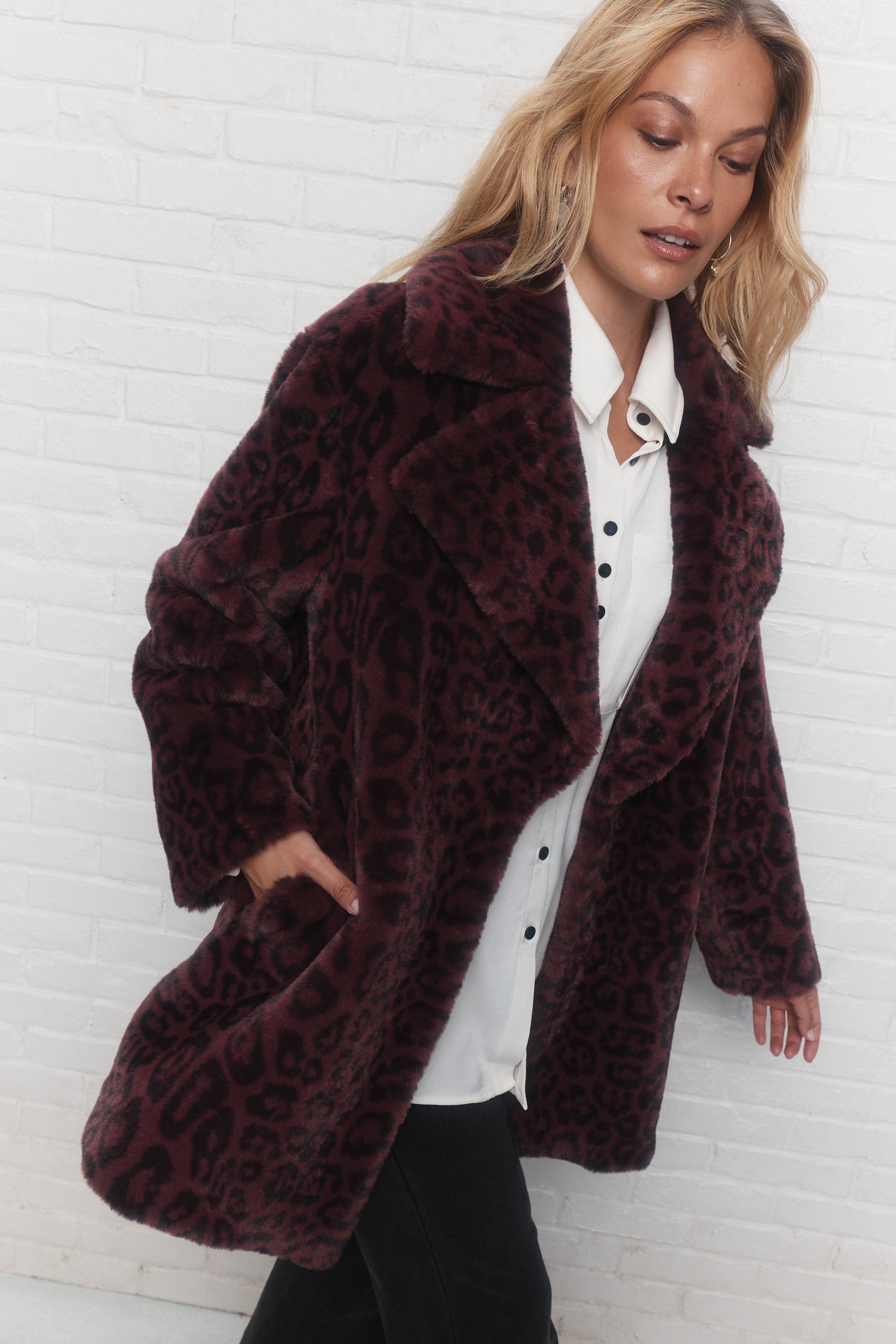 Clarence | Manteau mauve