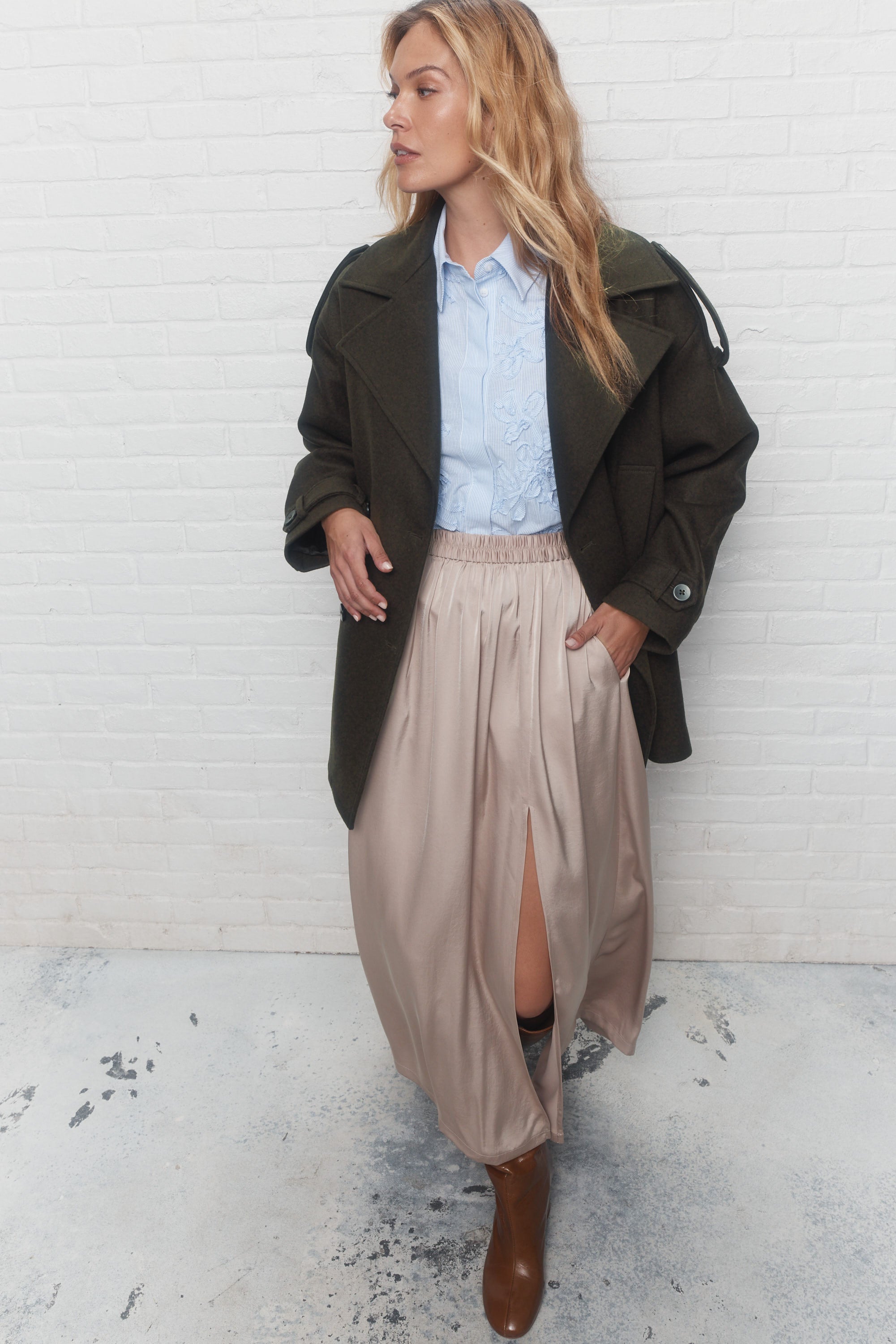 Georgie | Green pea coat