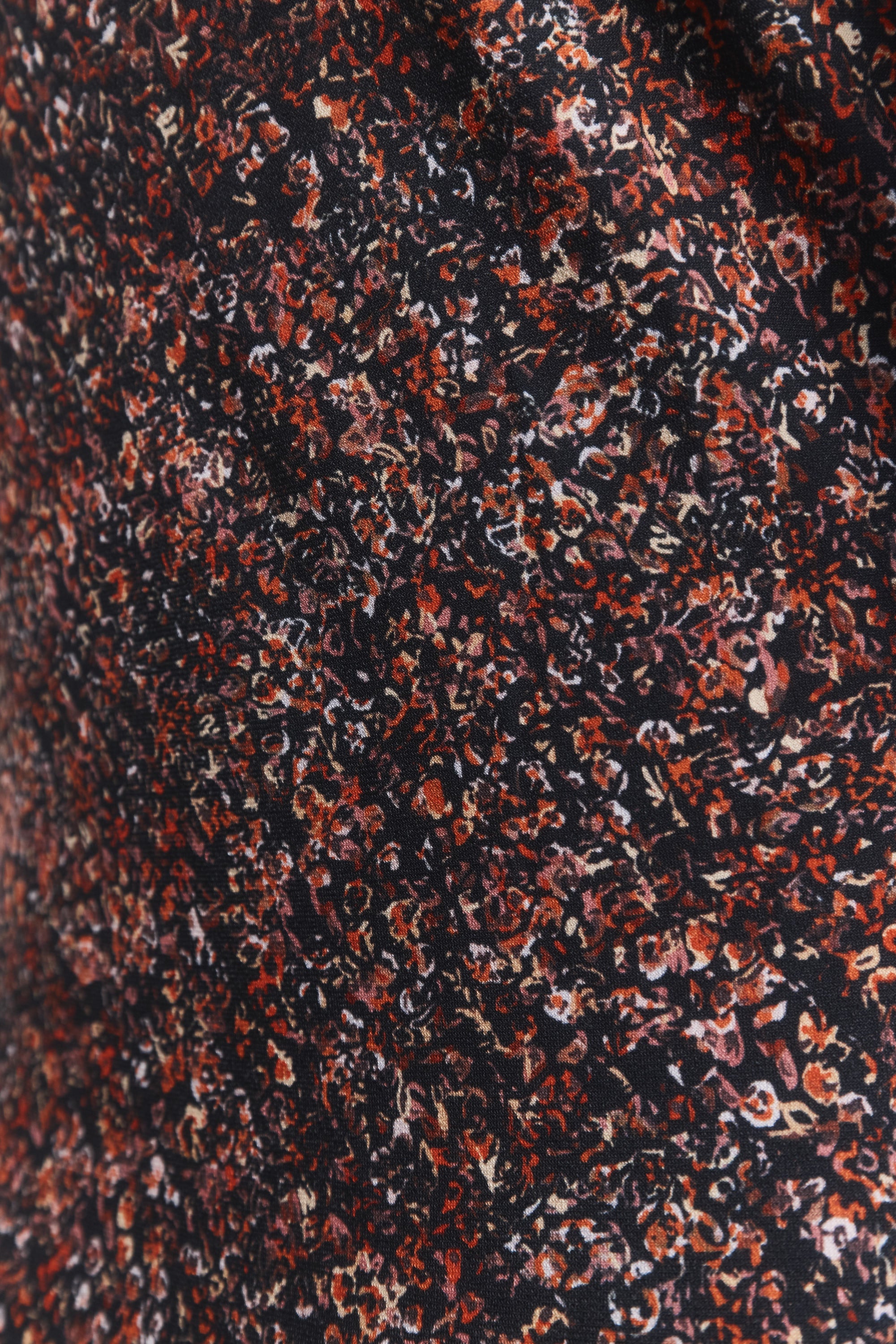 Josephine | Robe noire florale