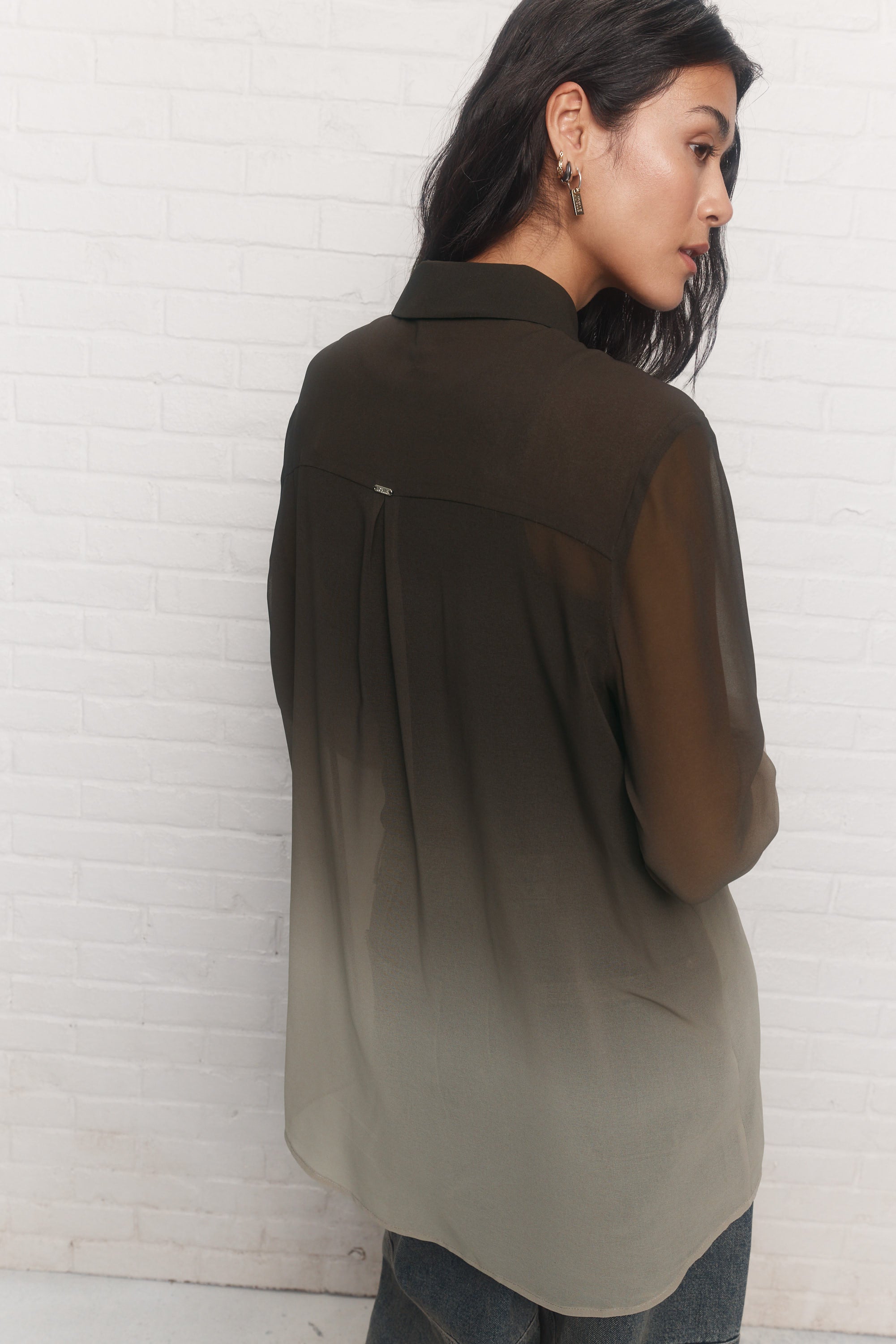 Bonnie | Green gradient shirt