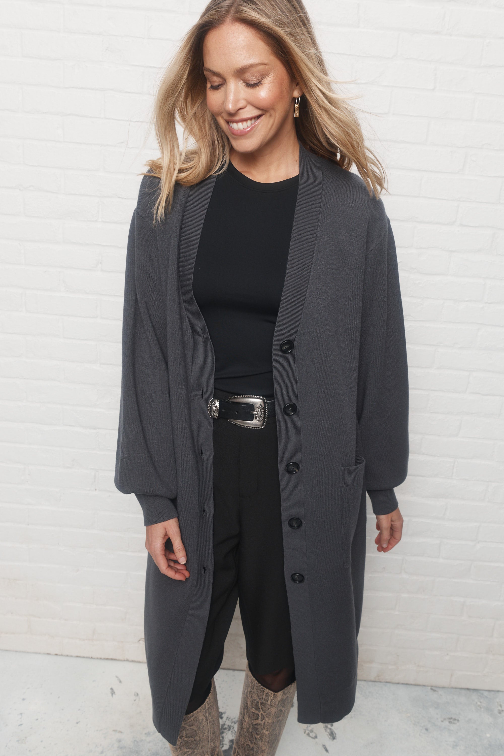 Gladys | Grey cardigan